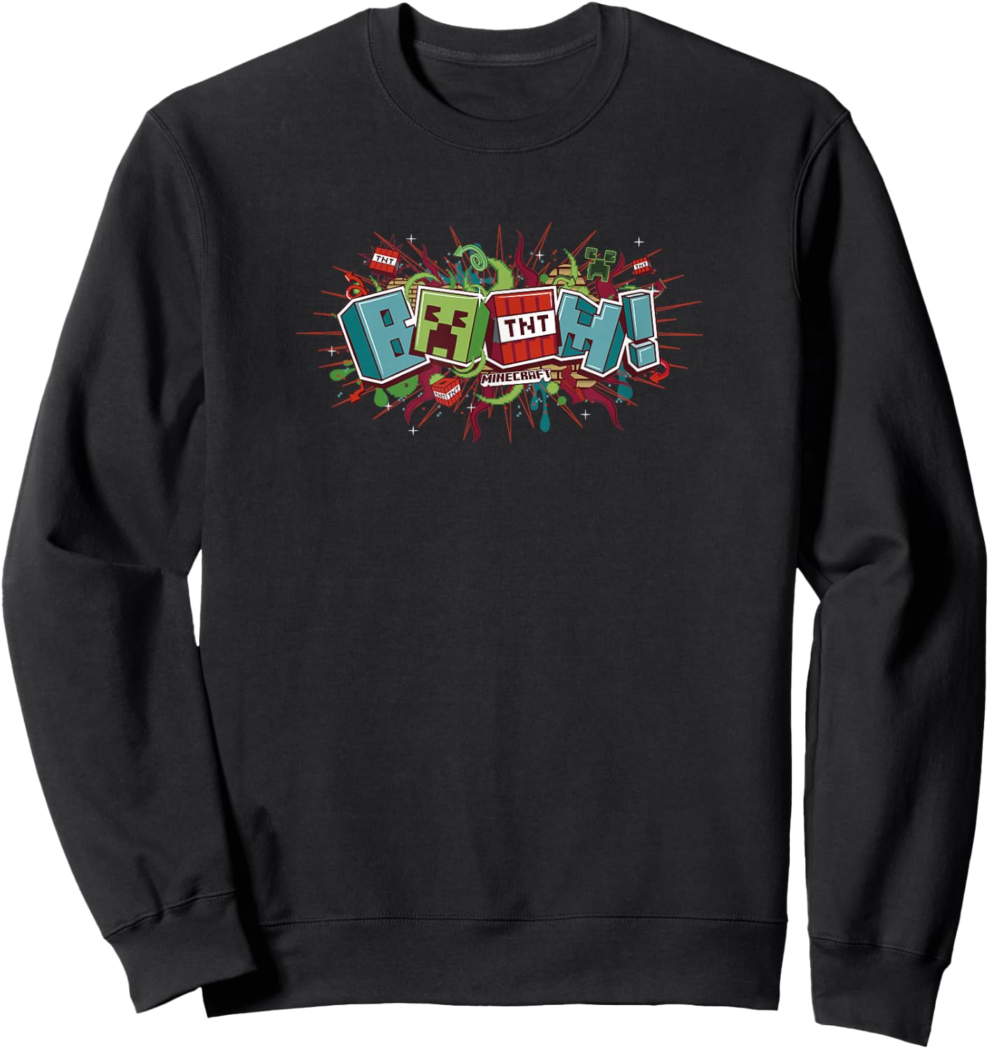 Minecraft Funtage BOOM! TNT Explosion Sweatshirt - Sweatshirt | Black