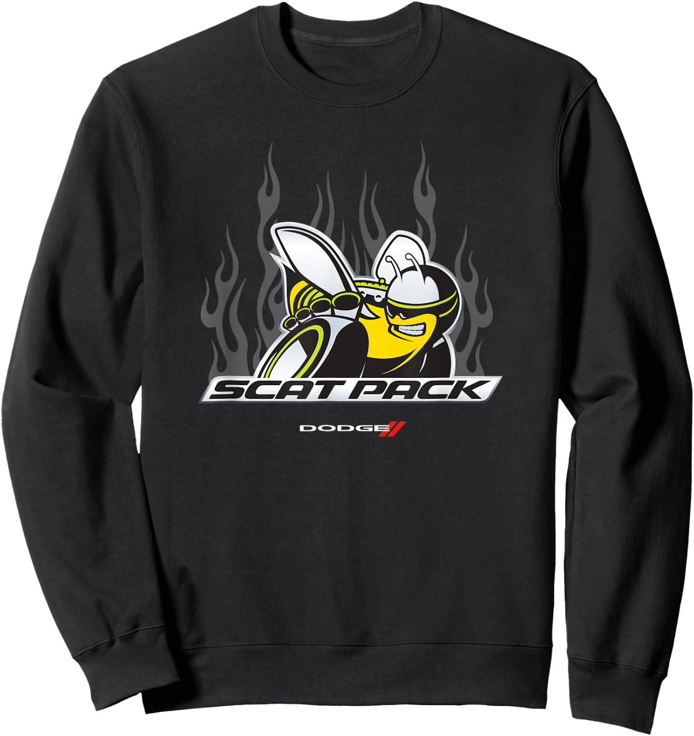 Dodge Scat Pack Flames Sweatshirt - Sweatshirt | Black