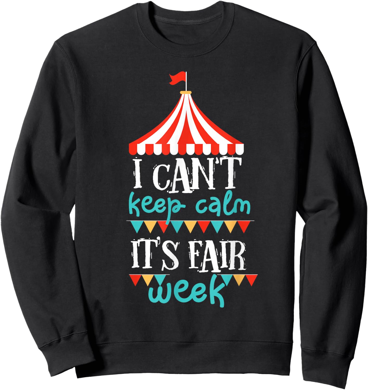 County Fair Design Perfect for Kids Girls and Boys Sweatshirt - Sweatshirt | Black