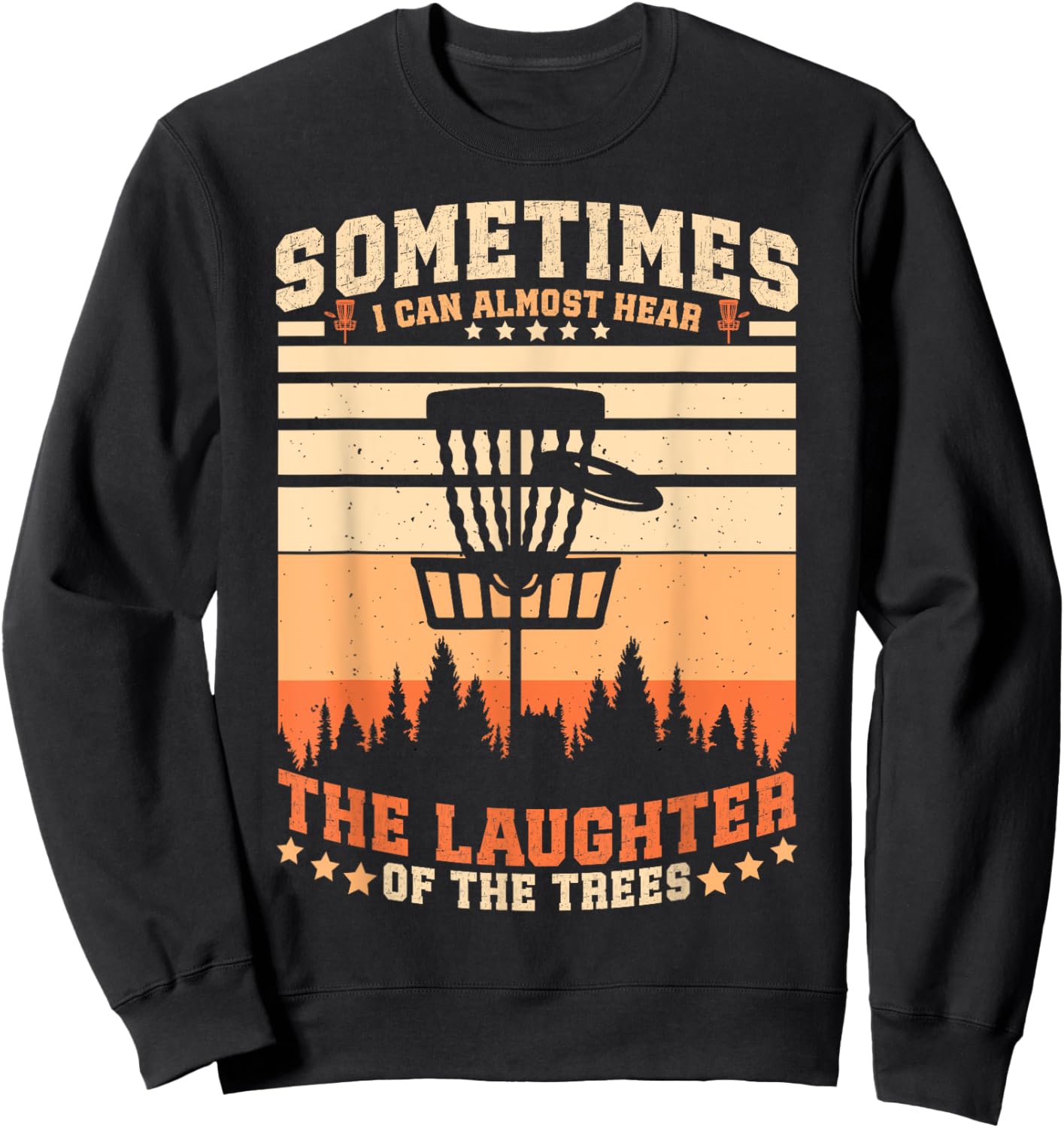 Funny Disc Golfer Disc Golfing Sweatshirt - Sweatshirt | Black