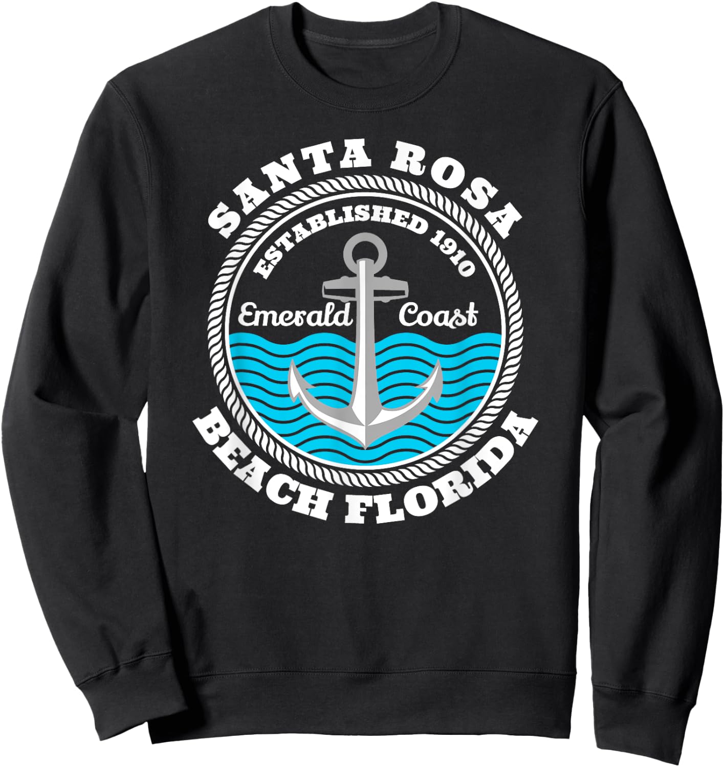 Santa Rosa Beach Florida Women Kids Sweatshirt - Sweatshirt | Black