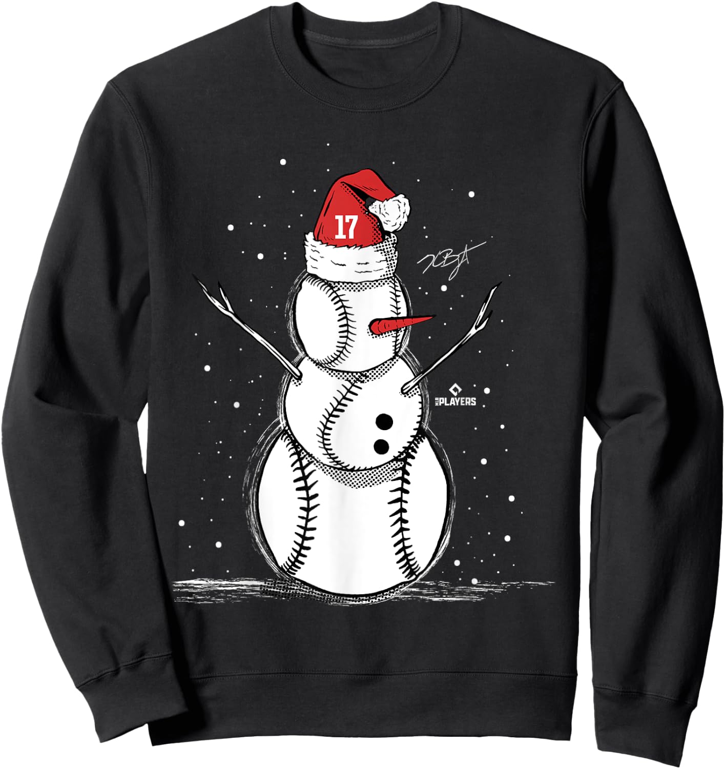 Kris Bryant Baseball Snowman Sweatshirt - Sweatshirt | Black