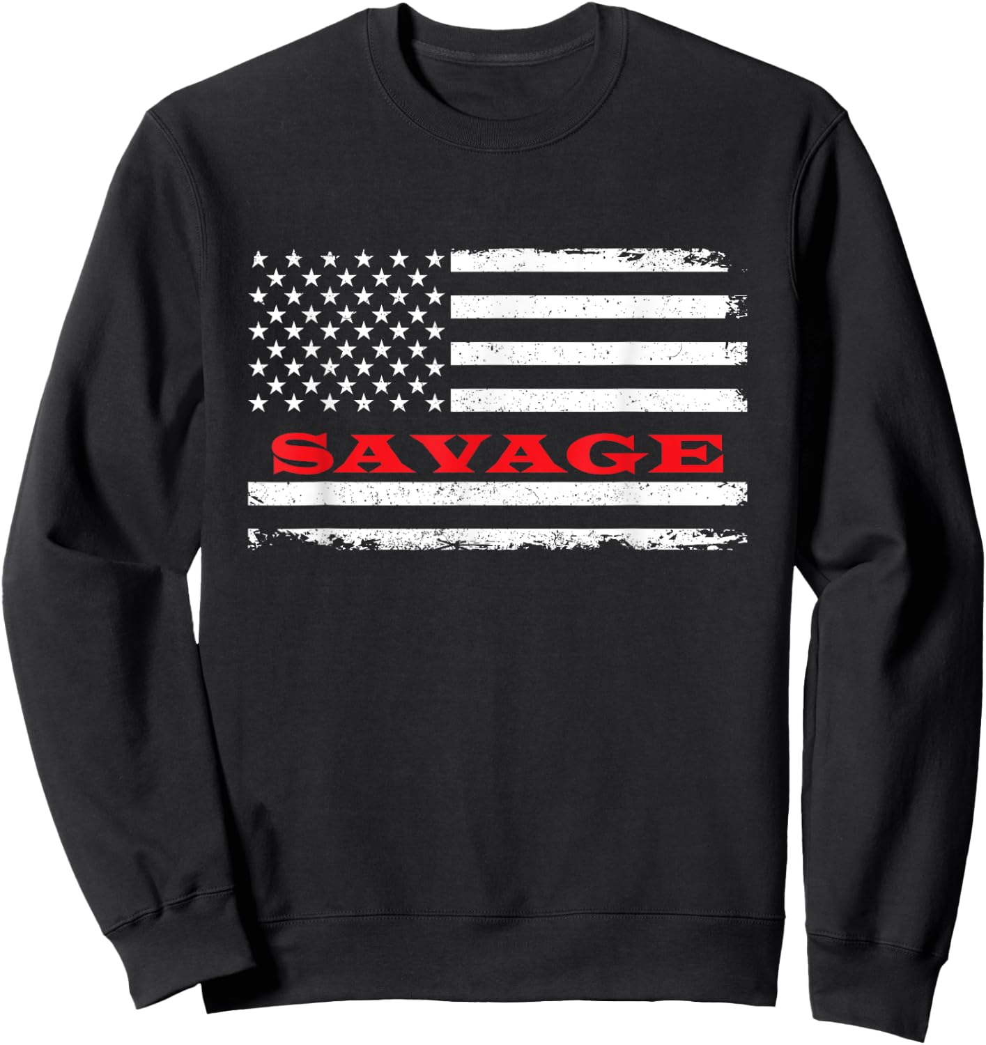 Montana American Flag Savage USA Patriotic Souvenir Kids Men Sweatshirt - Sweatshirt | Black