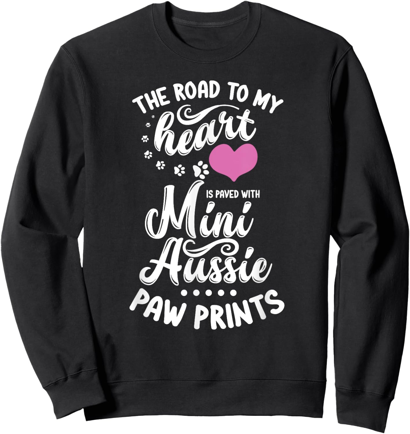 Miniature Australian Shepherd Lover Toy Dog Mini Aussie Mom Women Kids Sweatshirt - Sweatshirt | Black