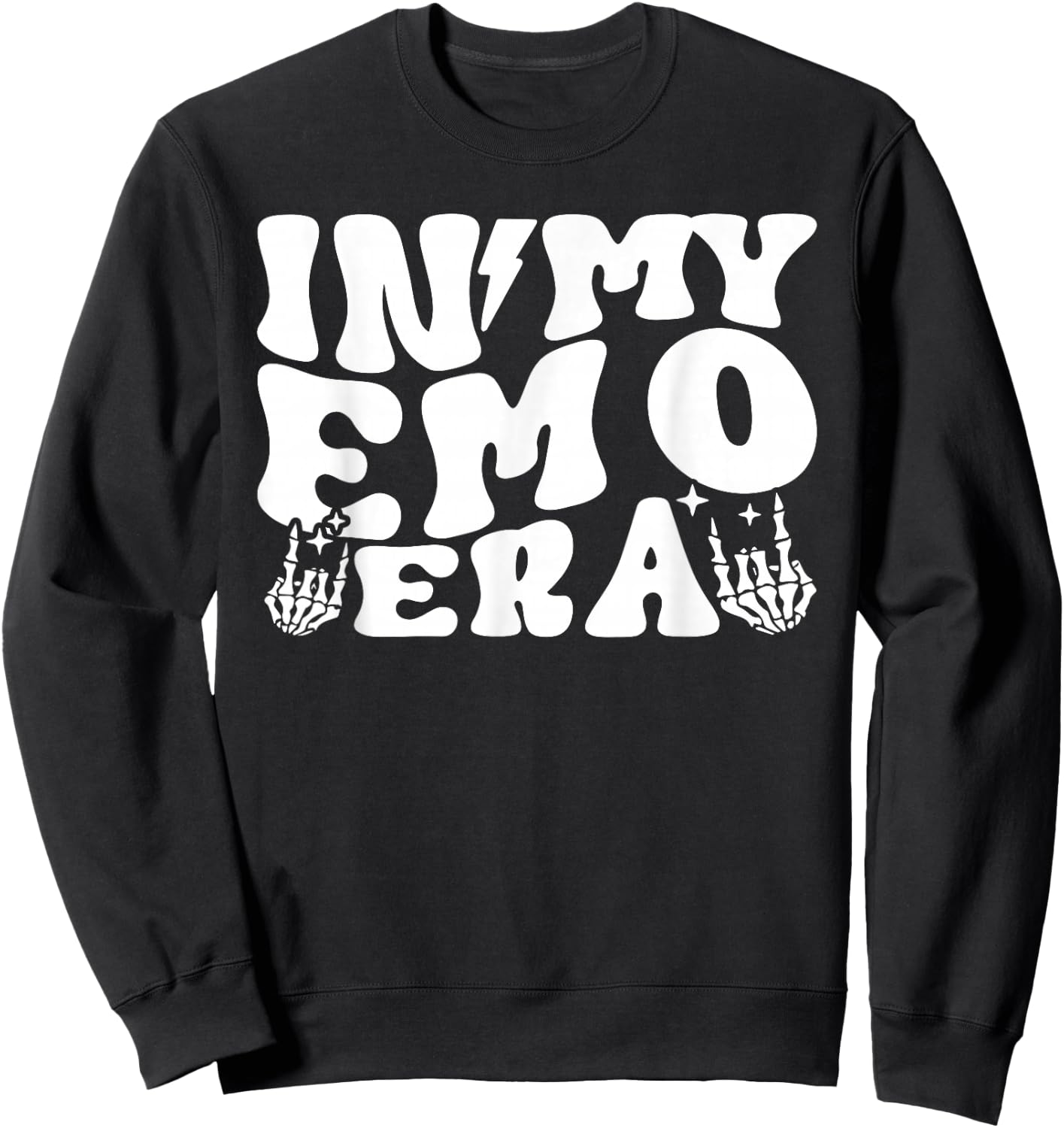 In My Emo Era Funny 90s Kids 90s Babies Millenials Teenagers Sweatshirt - Sweatshirt | Black