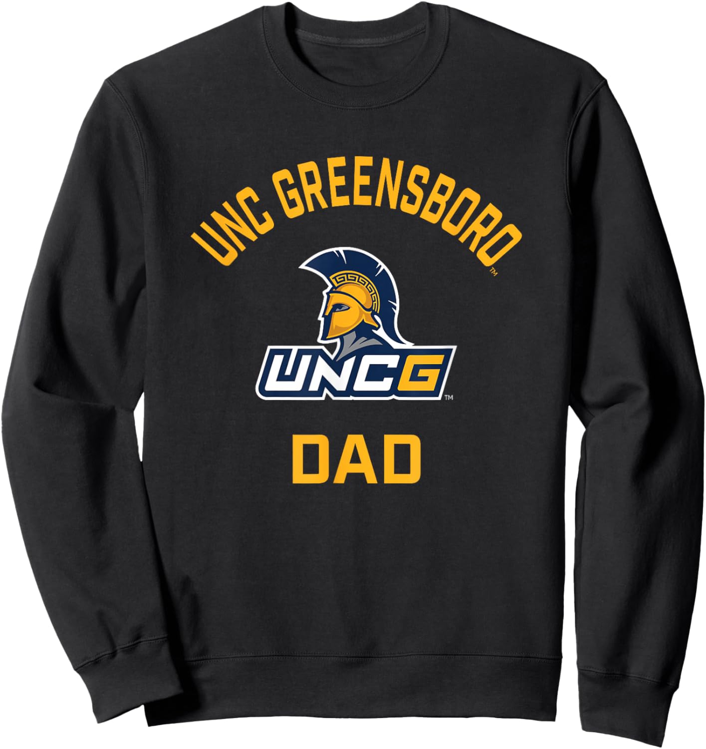 UNC Greensboro UNCG Spartans Arched Dad Sweatshirt - Sweatshirt | Black