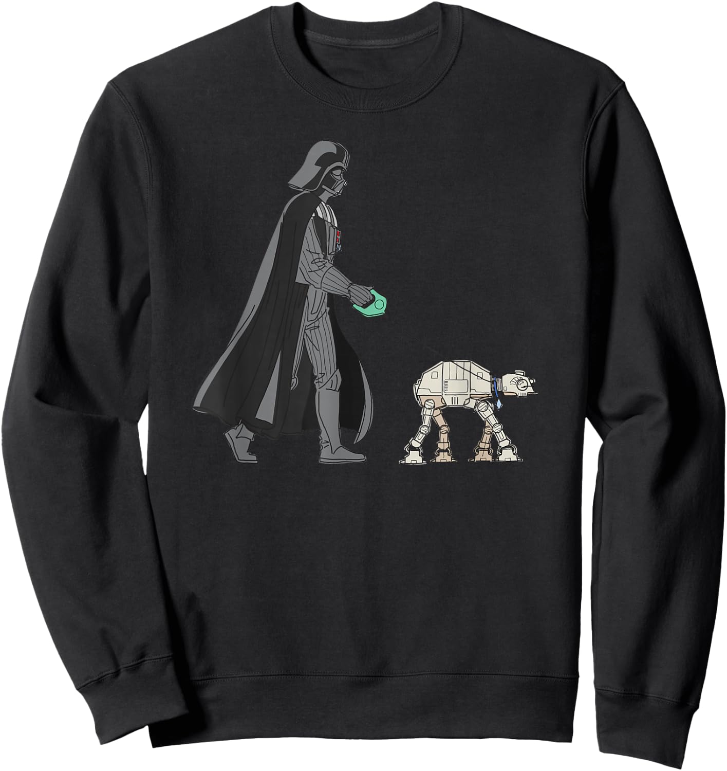 Star Wars Darth Vader the Dog Walker Meme Sweatshirt - Sweatshirt | Black