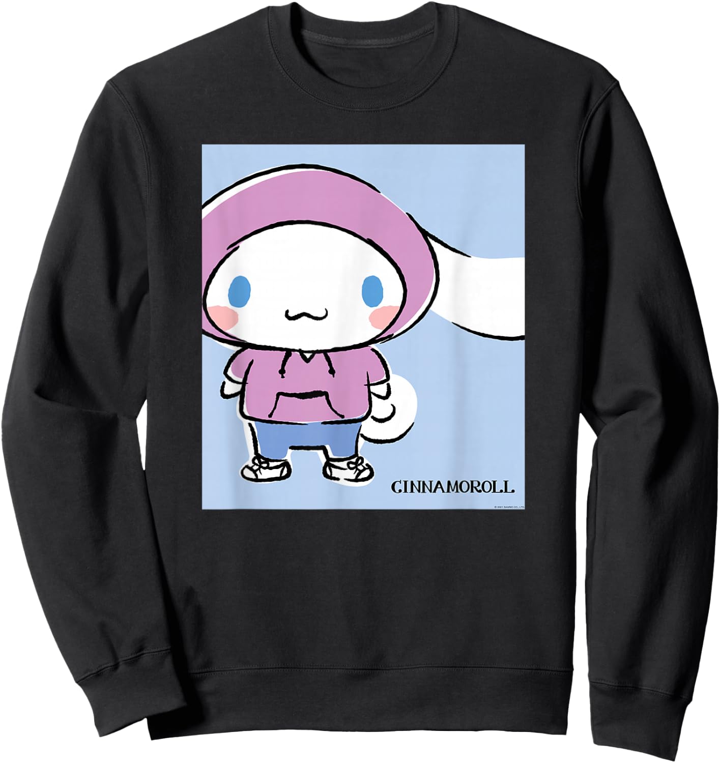 Cinnamoroll Collection Streetwear Print Sweatshirt - Sweatshirt | Black