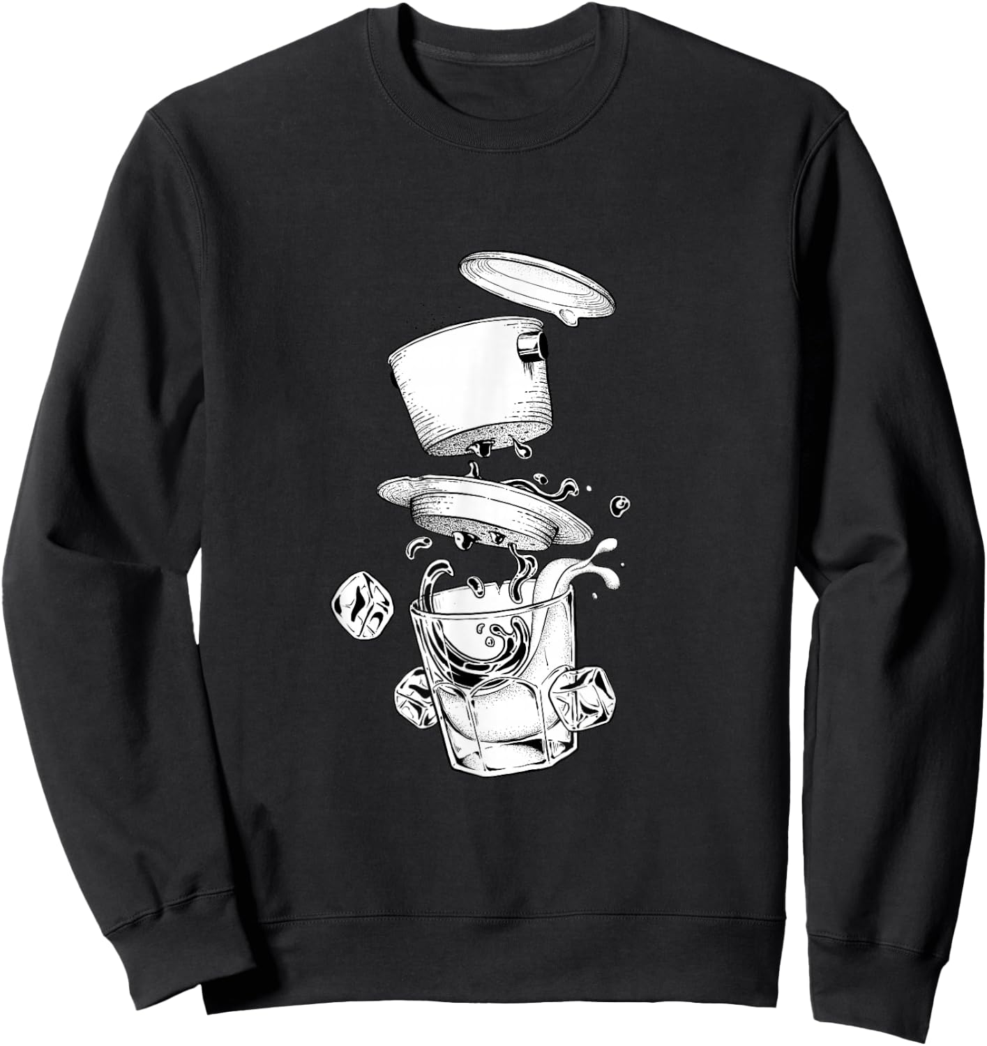 Vietnamese Coffee Art Unique Design Vietnam cafe sua da Sweatshirt - Sweatshirt | Black