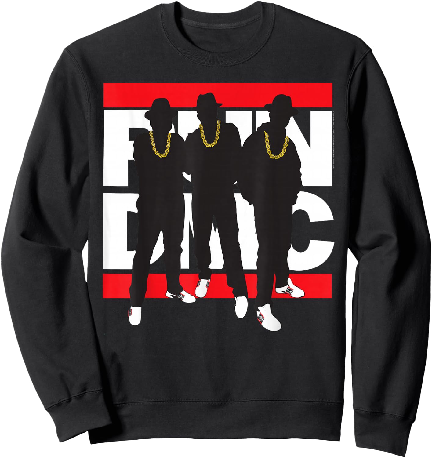 Run DMC Official Silhouette Band Small Sweatshirt - Sweatshirt | Black