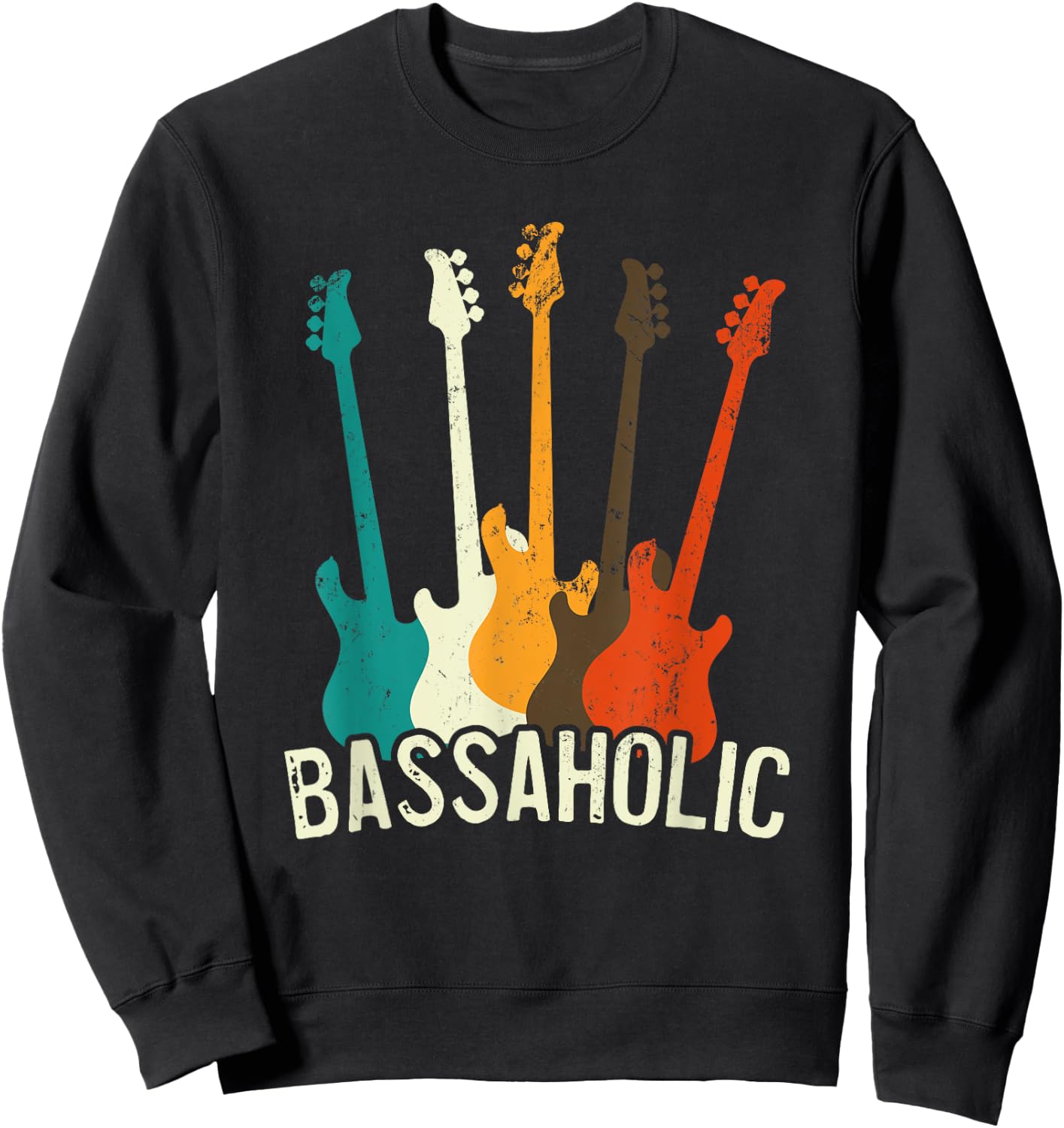 Bass Guitar Player Bassaholic Bass Player Guitarist Sweatshirt - Sweatshirt | Black