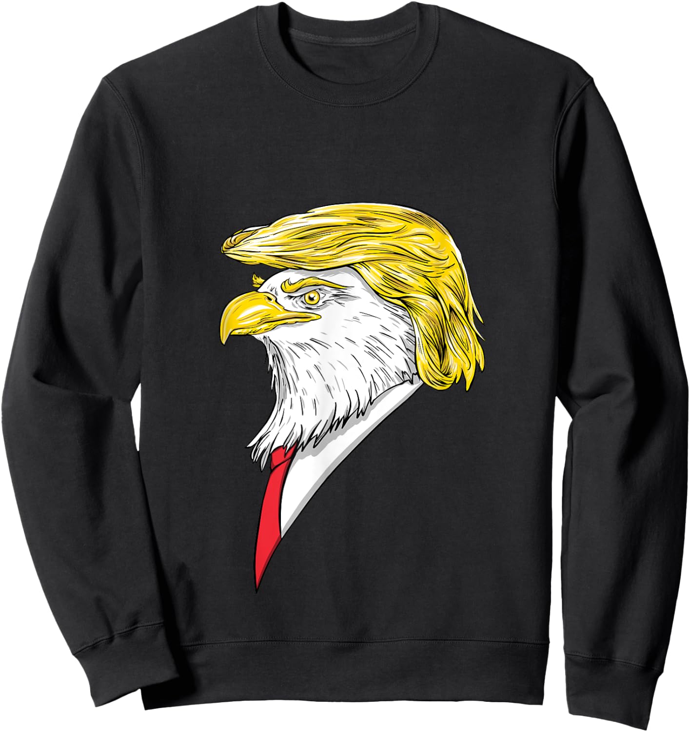 Spirit Animal Donald Trump Eagle Hair Sweatshirt - Sweatshirt | Black