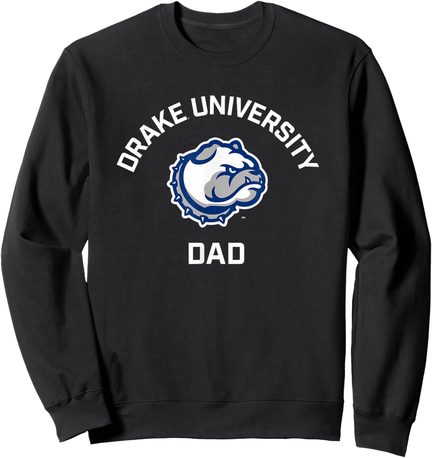 Drake University Bulldogs Arched Dad Sweatshirt - Sweatshirt | Black