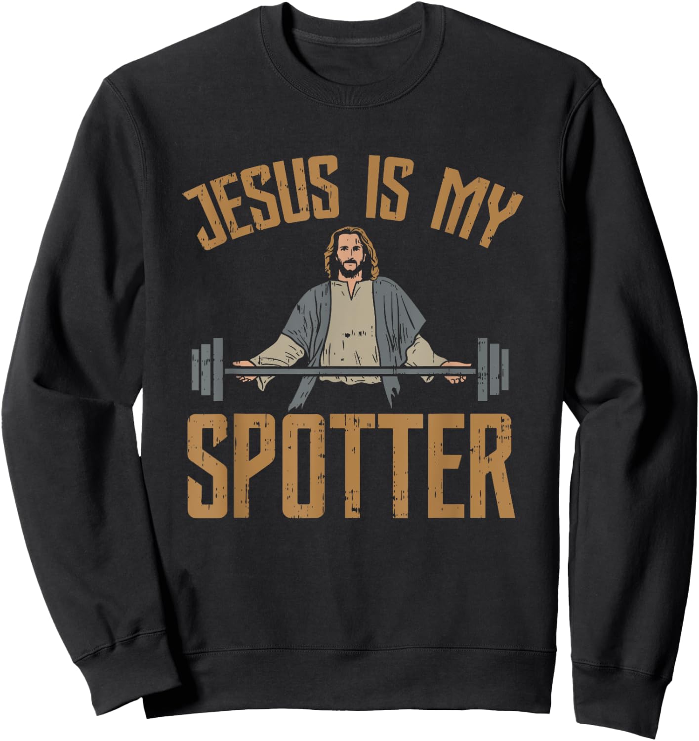 Jesus is my Enlightener Jesus Sweatshirt - Sweatshirt | Black