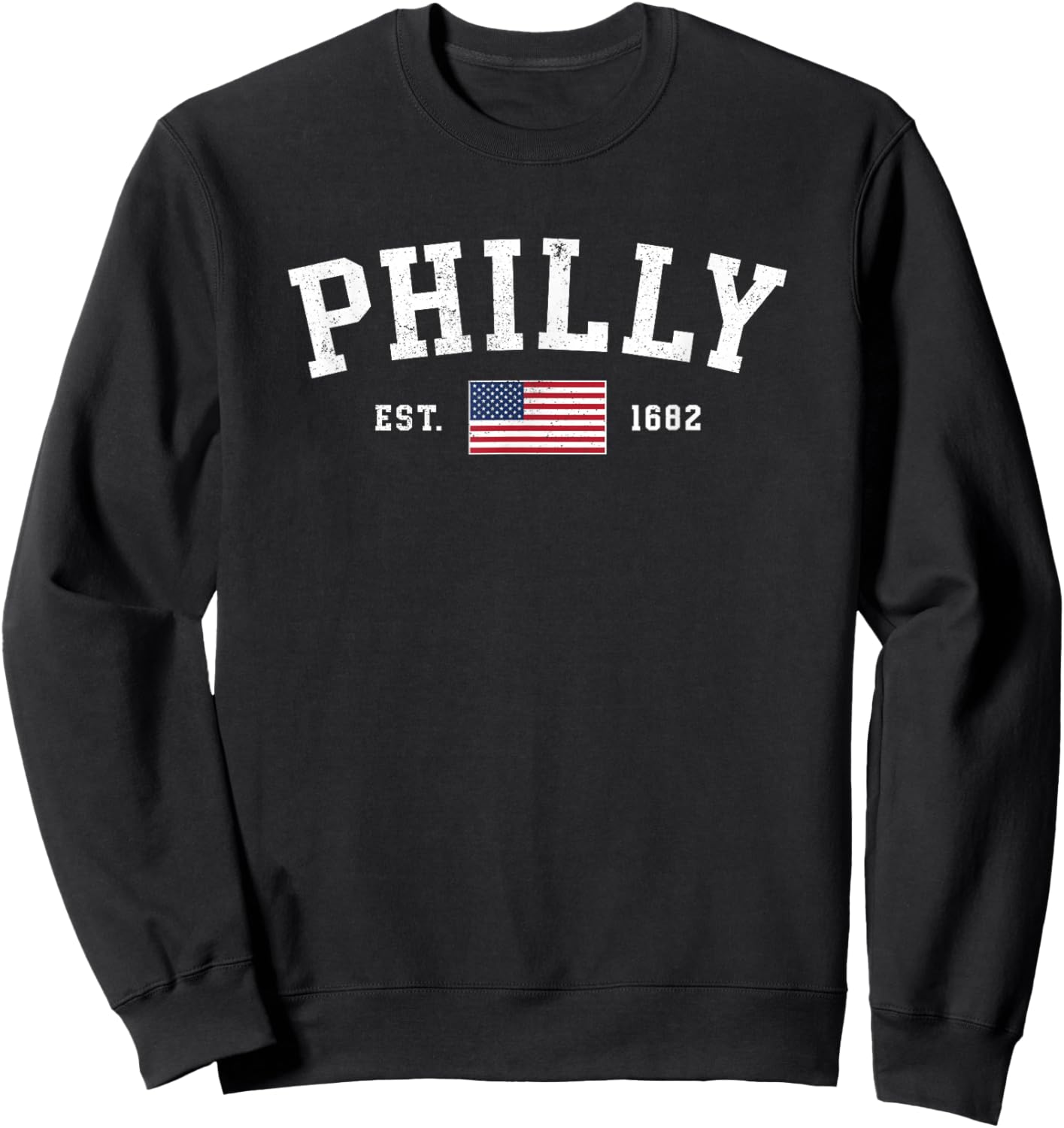 Philadelphia Pennsylvania July 4th Patriotic Philly Souvenir Kids Men Sweatshirt - Sweatshirt | Black