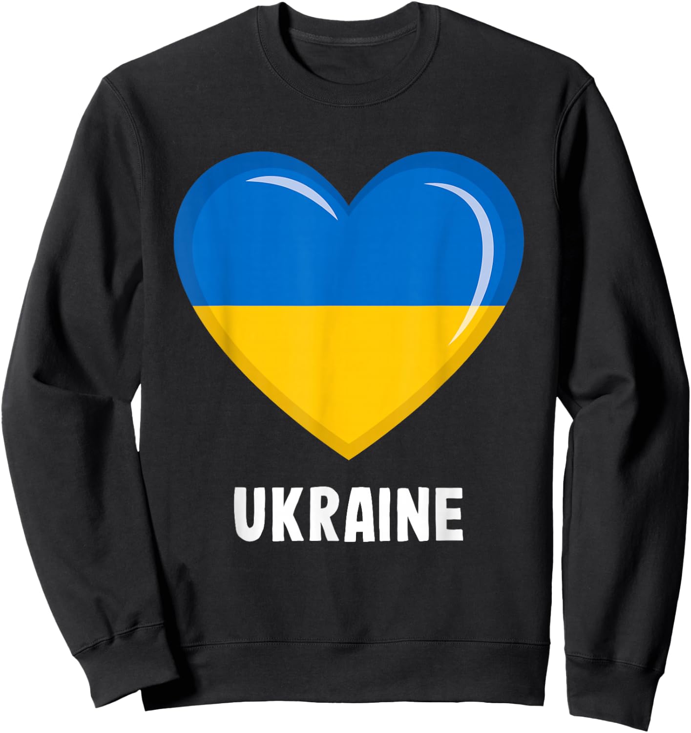 Ukraine Flag Shirt | Ukrainian Sweatshirt - Sweatshirt | Black