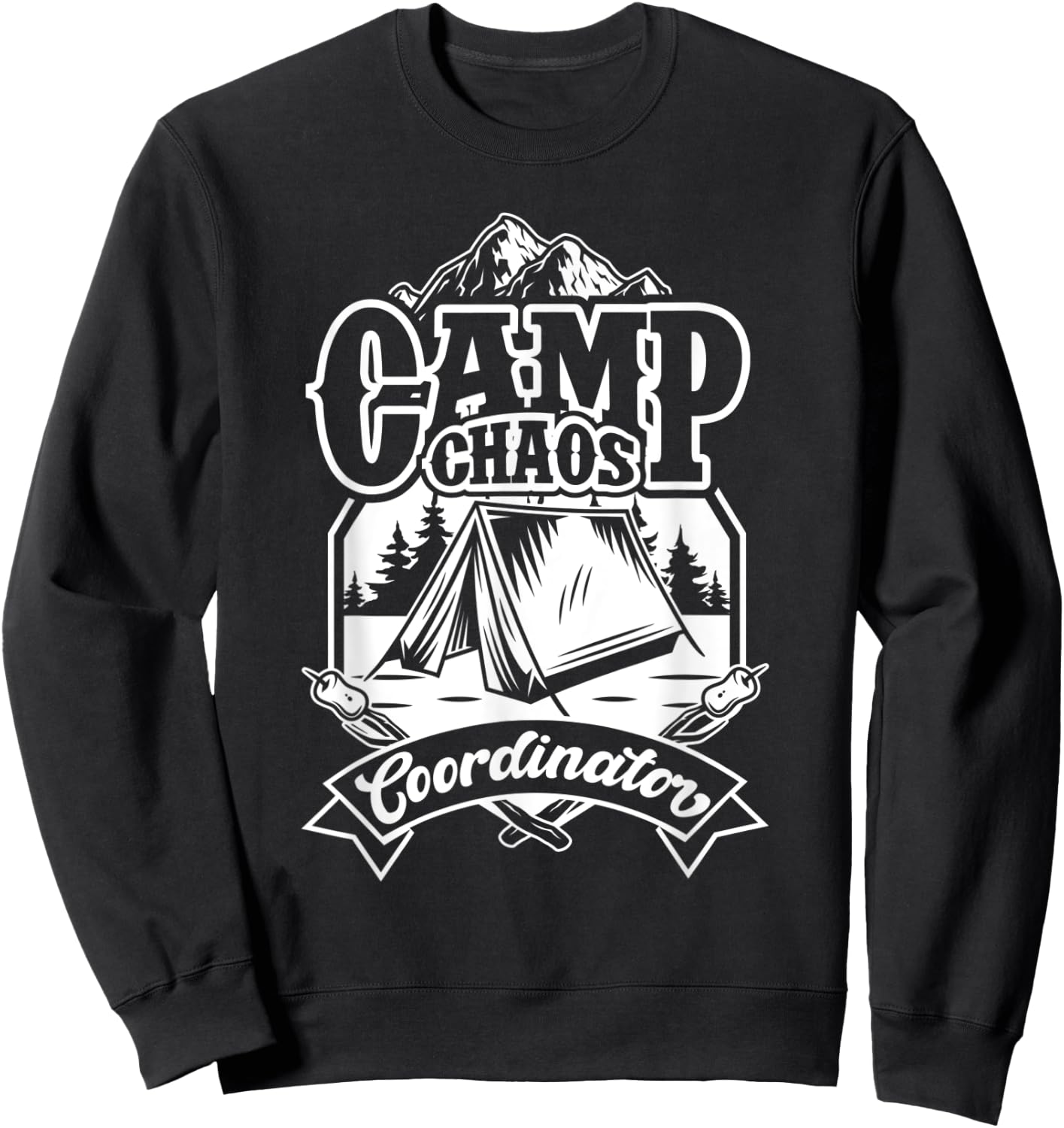 Funny Camp Chaos Counselor Director Shirt Men Women Sweatshirt - Sweatshirt | Black