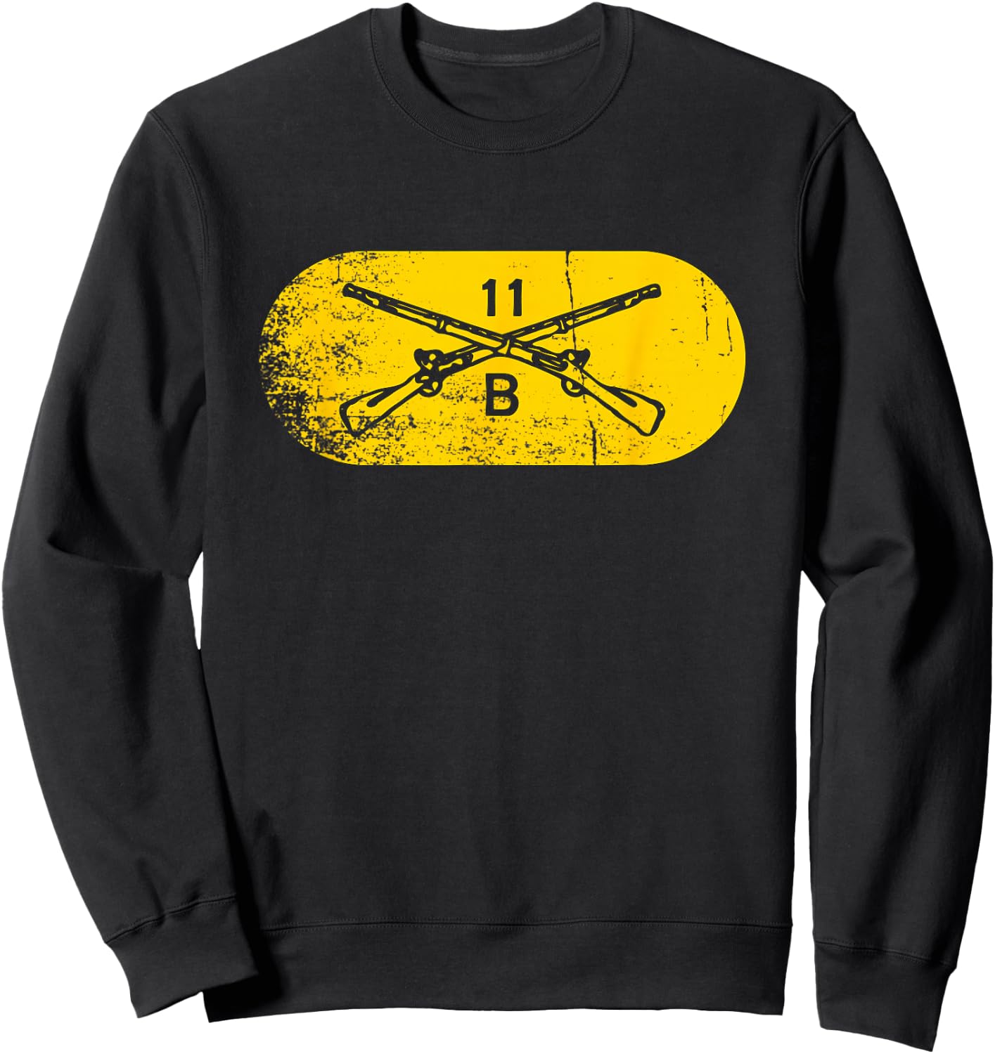 11 Bravo 11B Infantry Infantryman Grunt US Army Combat Team Sweatshirt - Sweatshirt | Black