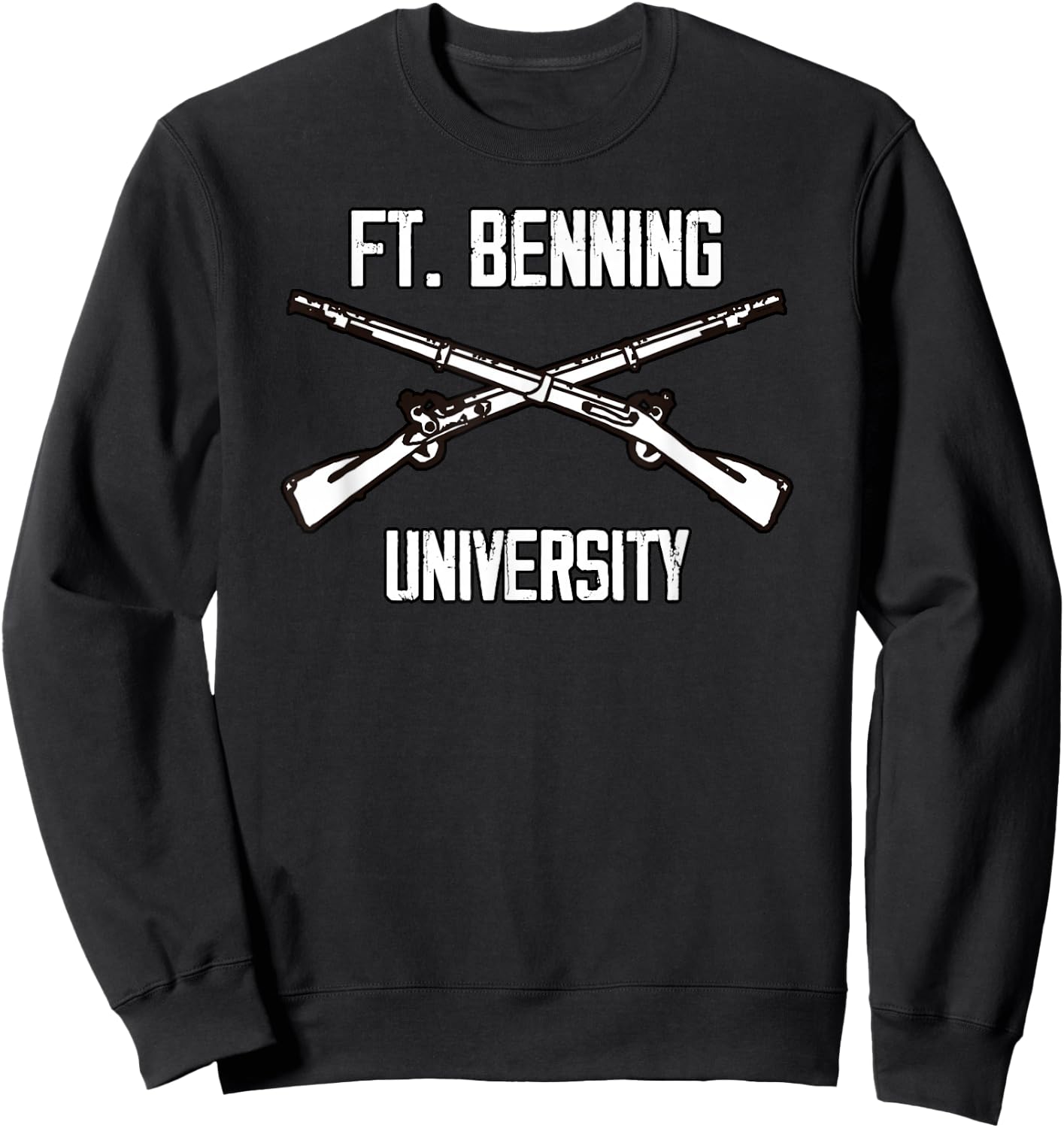 Fort Benning University - Army Infantry for Soldiers Sweatshirt - Sweatshirt | Black