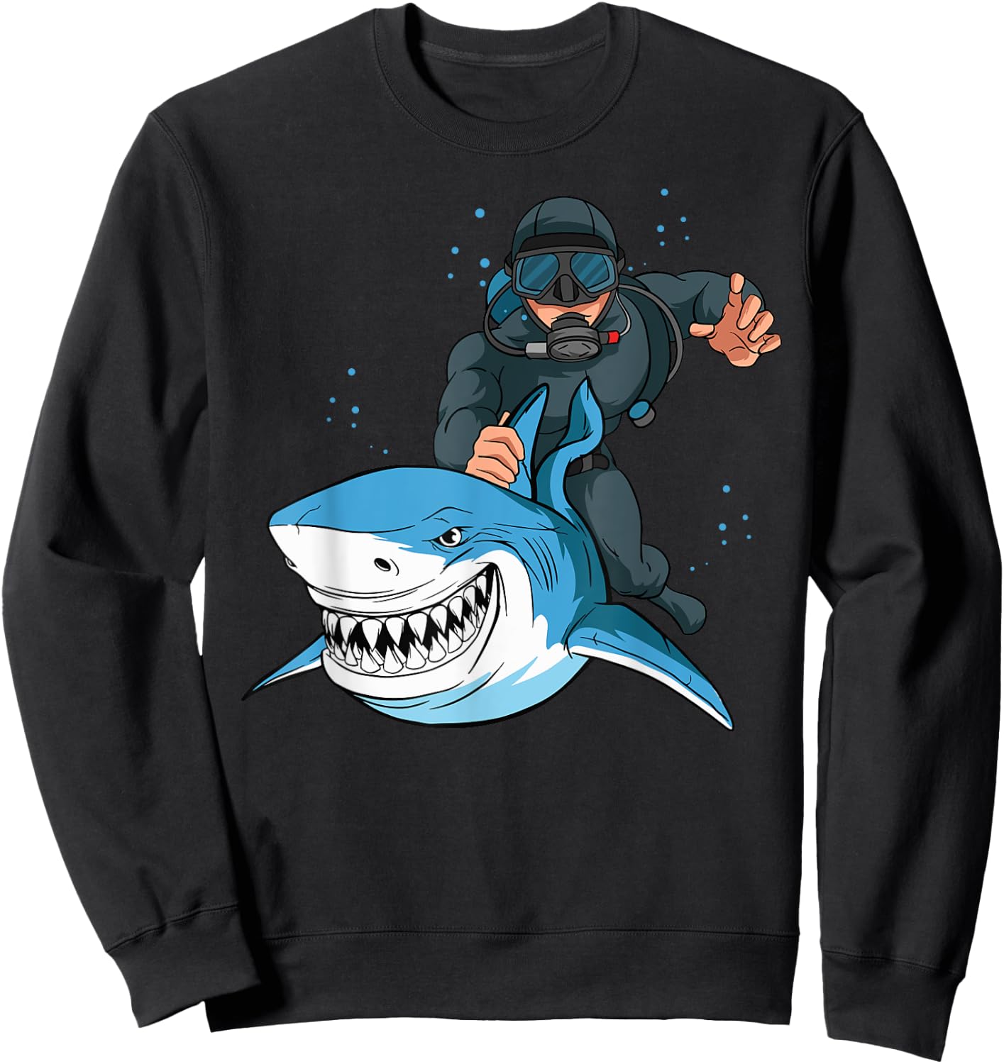 Scuba Diving Lover Ocean Swimmer Underwater Diver Sweatshirt - Sweatshirt | Black