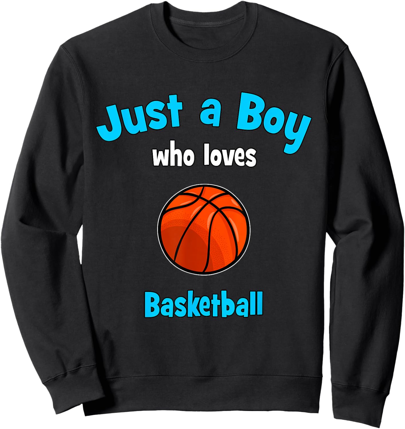 Boys Basketball Jersey | Kids Basketball Sweatshirt - Sweatshirt | Black