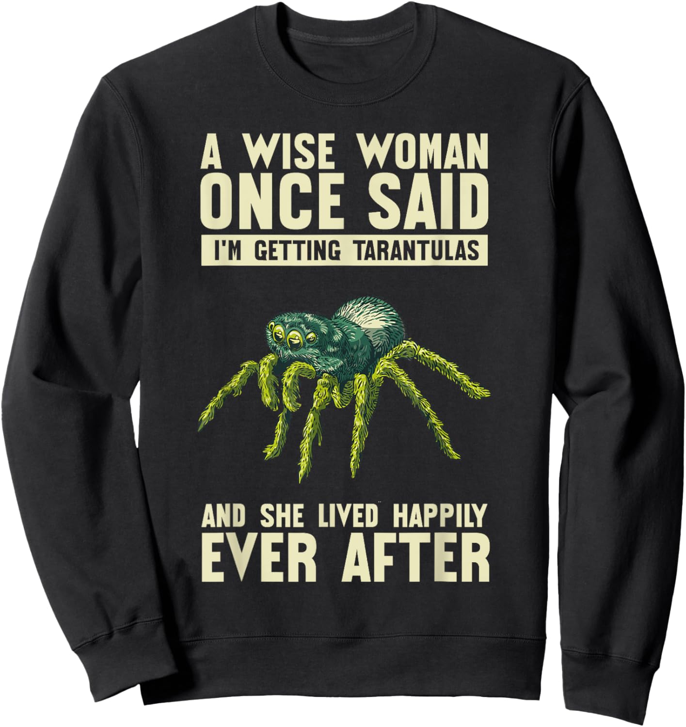 Spider Food Enclosure Hide Substrate Tarantula Owner Sweatshirt - Sweatshirt | Black