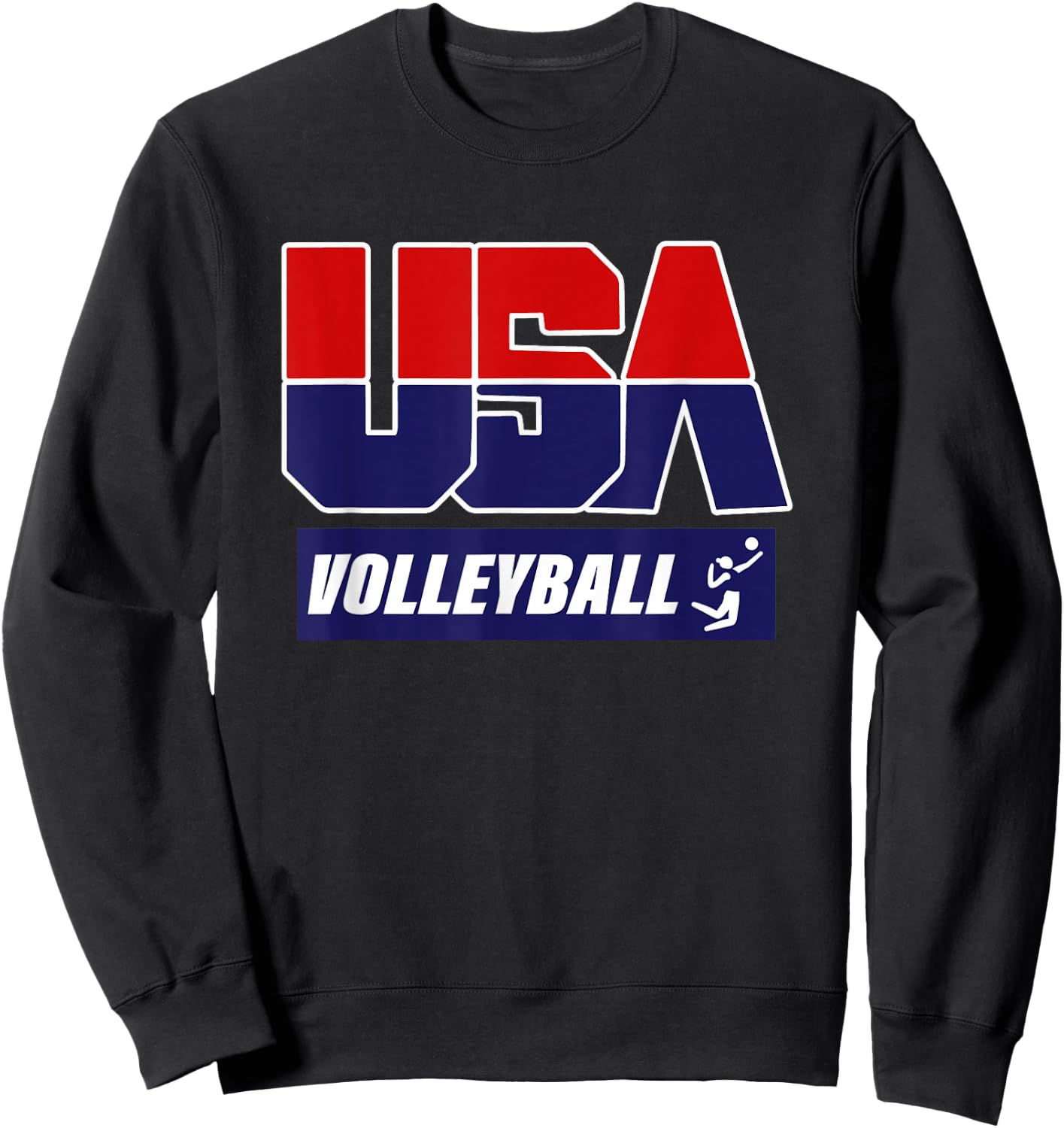 2021 Volleyball USA Sweatshirt - Sweatshirt | Black