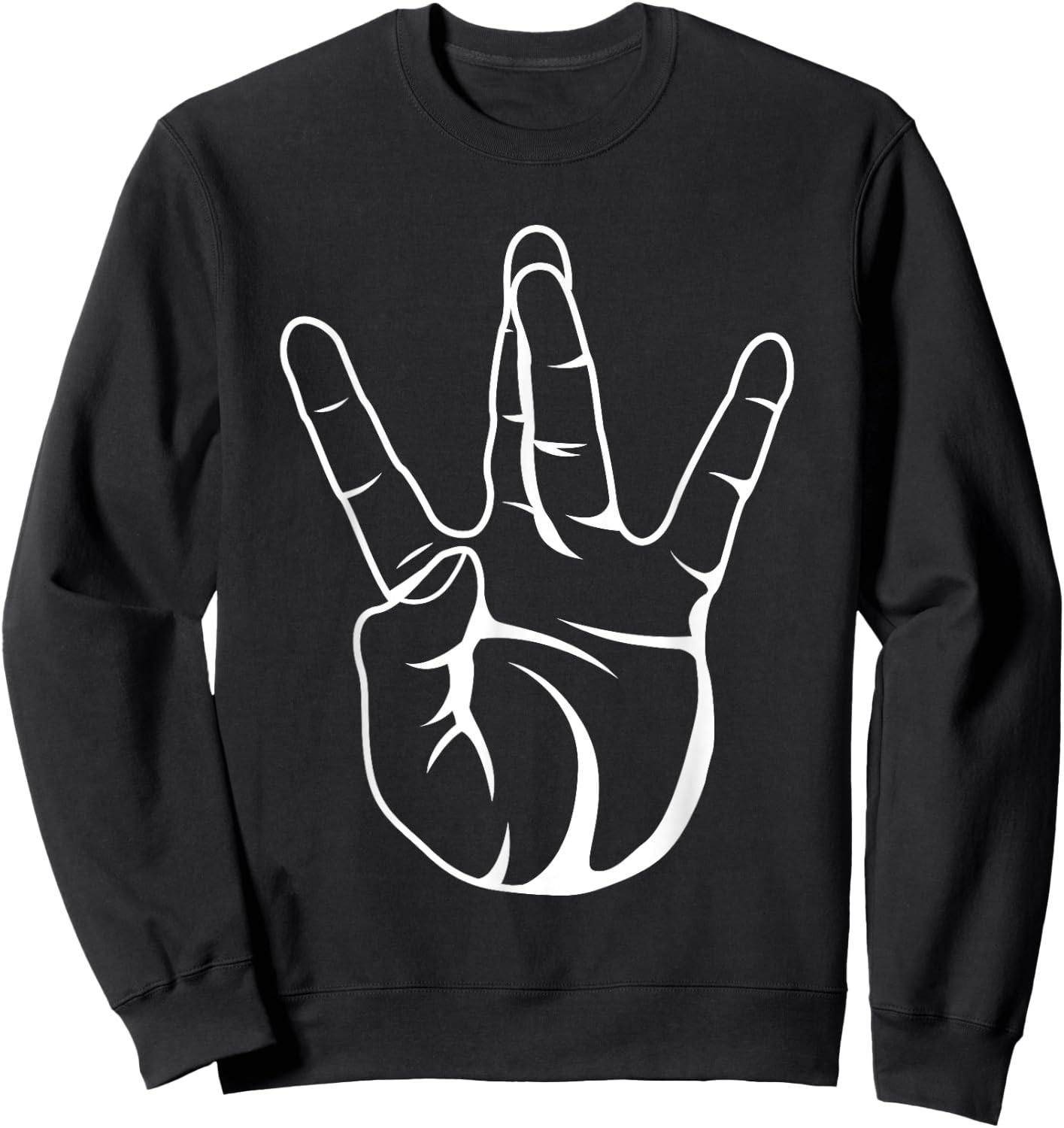 Westside Hip Hop Rap Hand Sign Sweatshirt - Sweatshirt | Black