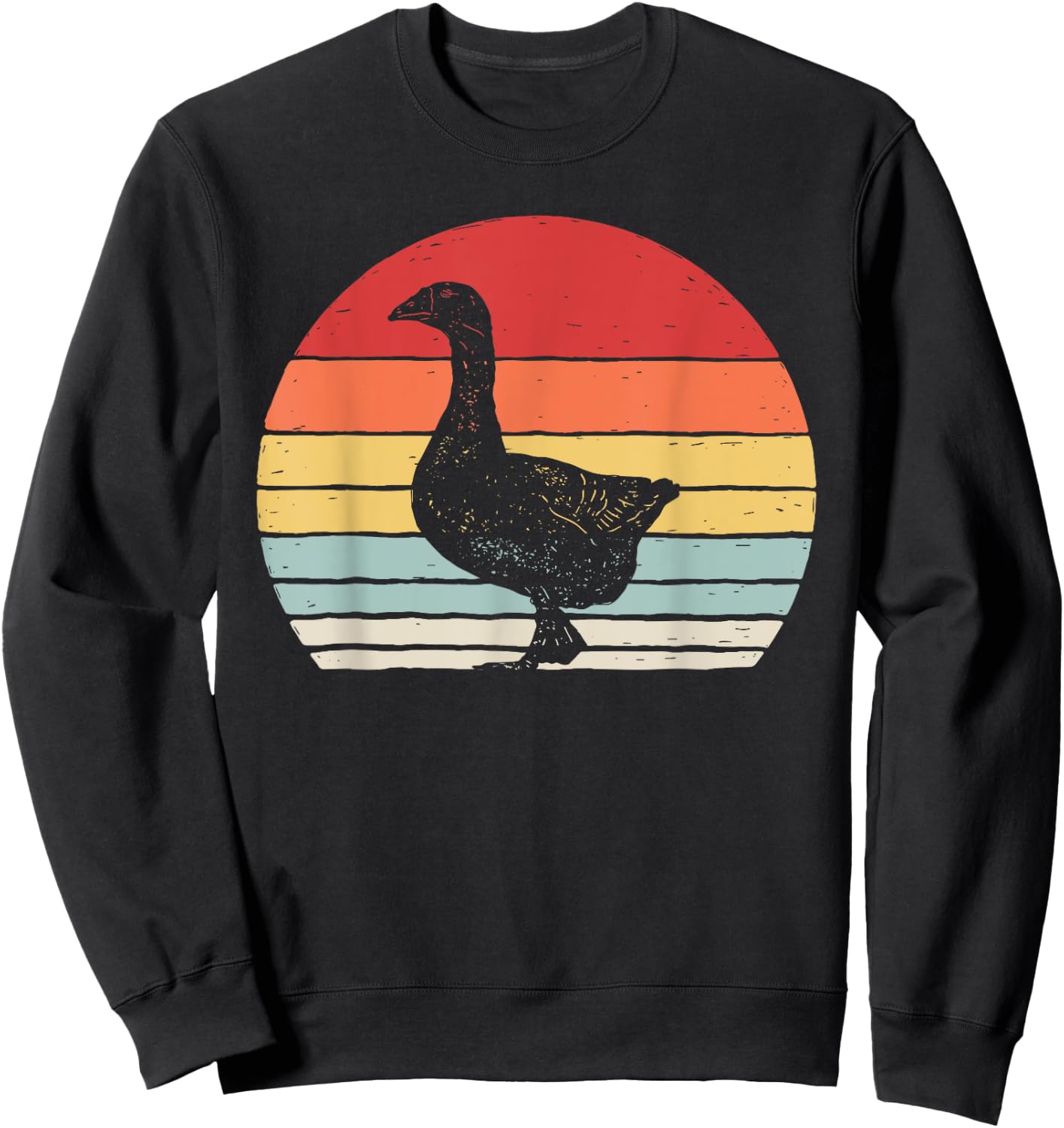 Catch Some Rays Vintage Retro Goose Black Sweatshirt - Sweatshirt | Black
