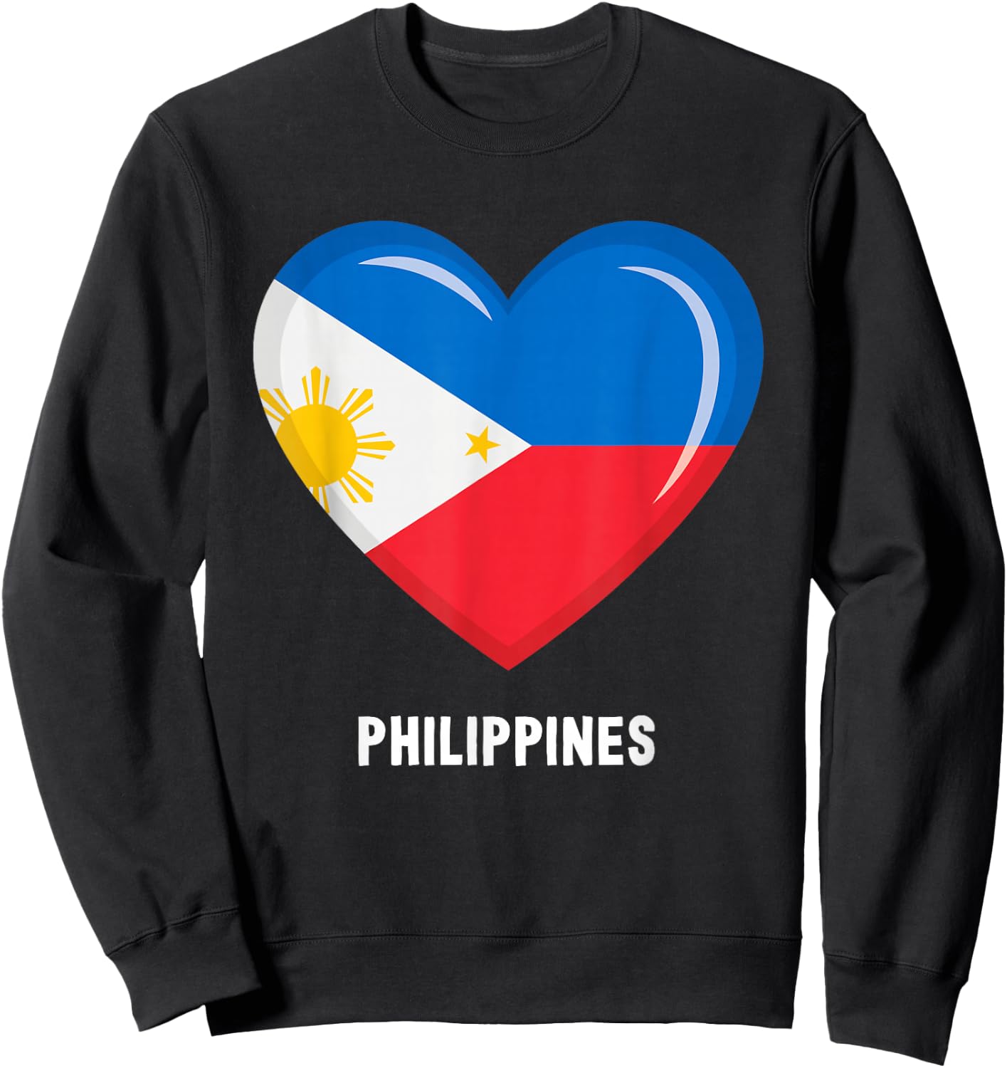 Philippine Flag Shirt | Filipino Sweatshirt - Sweatshirt | Black