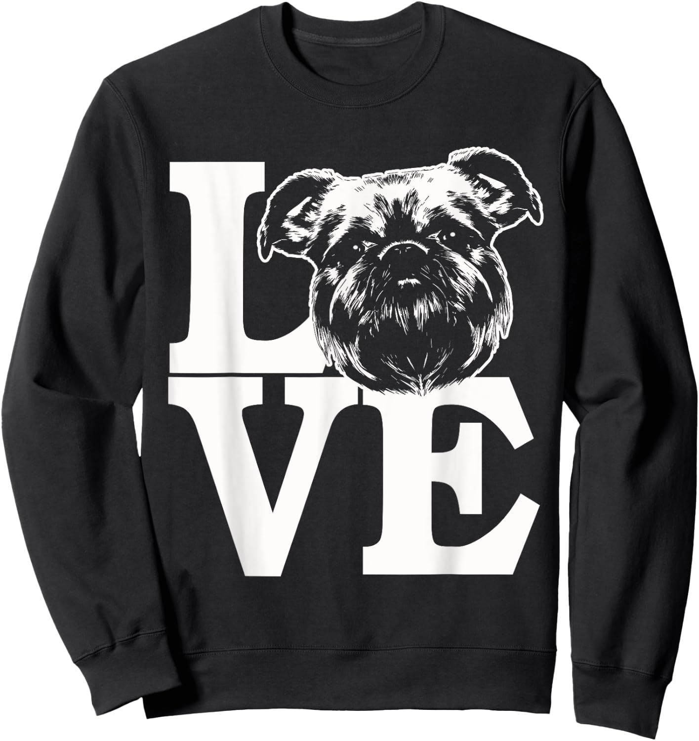I Love My Brussels Griffon - Cool Brussels Griffon Mom Sweatshirt - Sweatshirt | Black