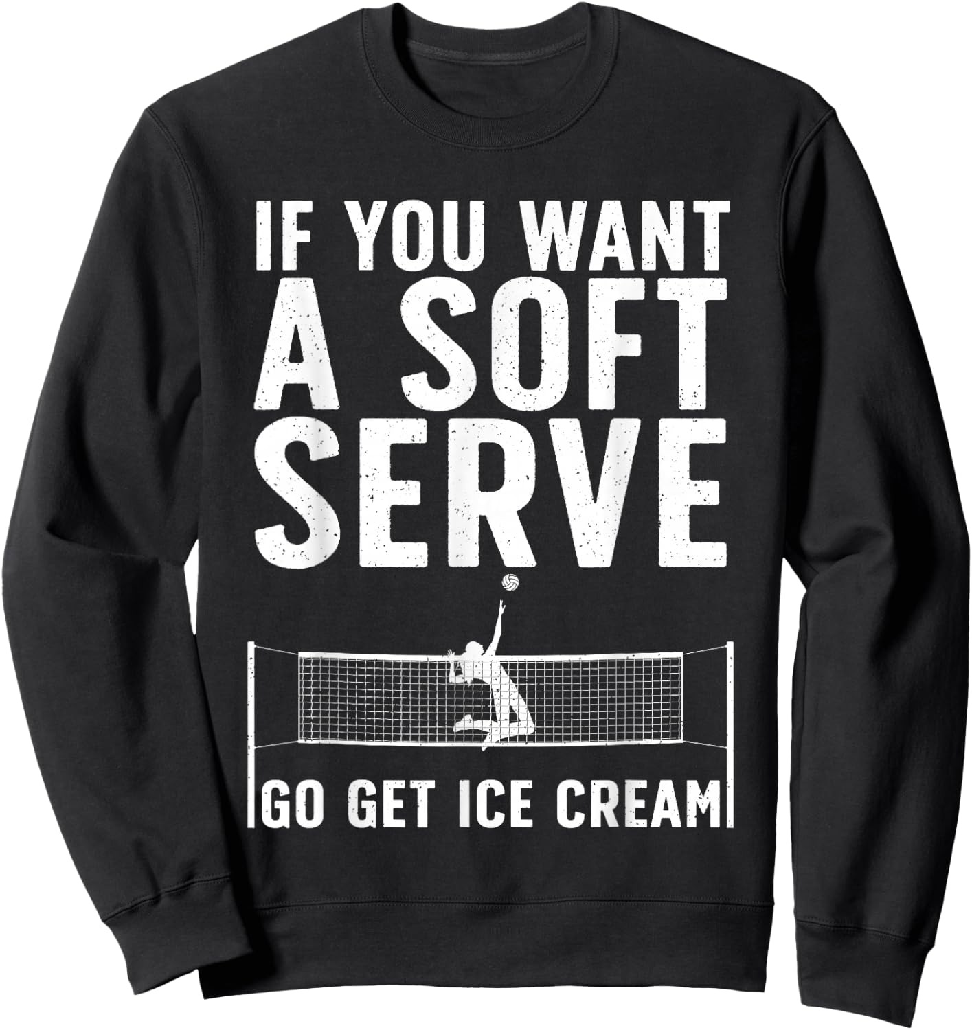 Volleyball Art Girls College Volleyball Players Sweatshirt - Sweatshirt | Black
