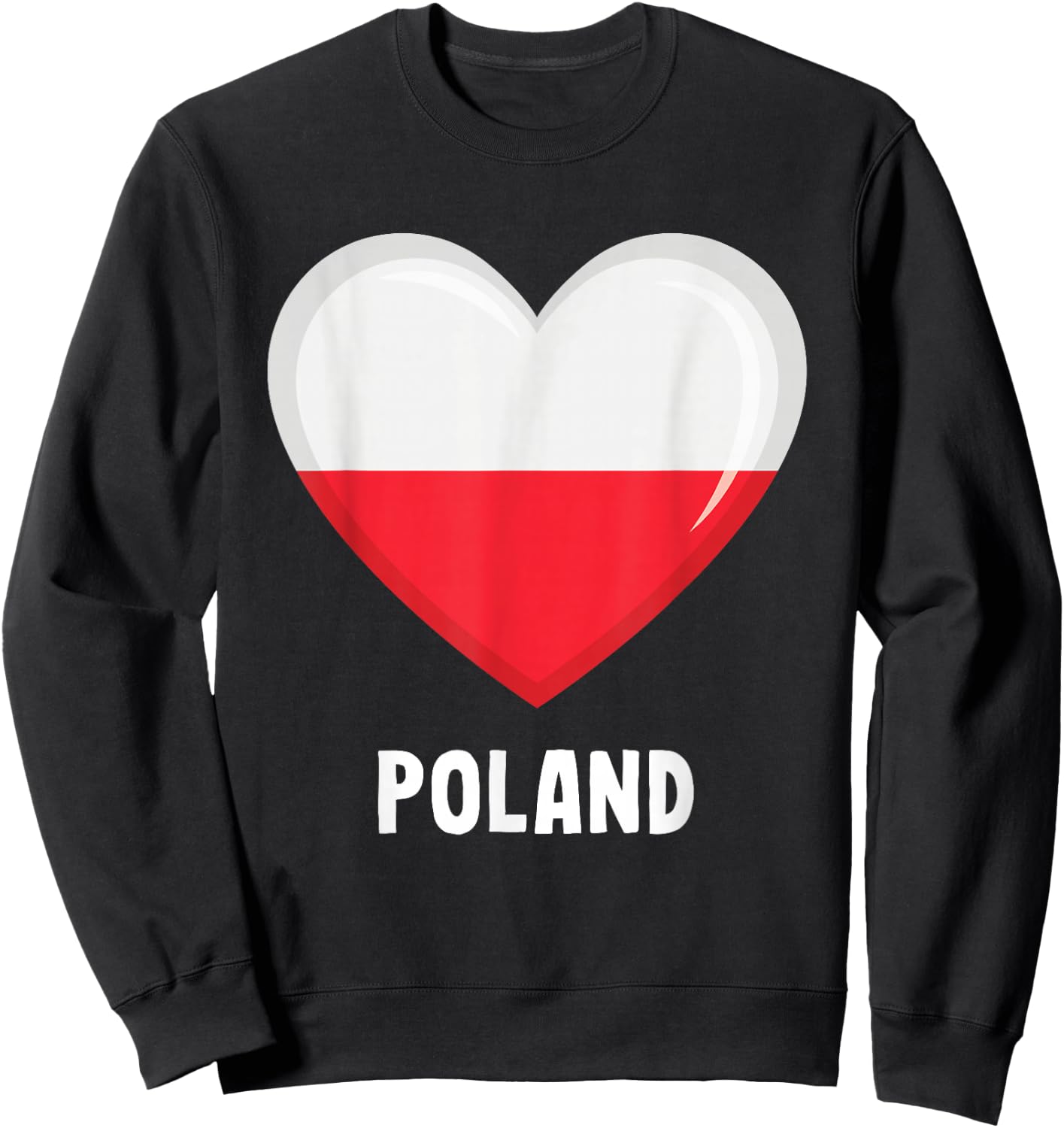 Poland Flag Shirt | Polish Sweatshirt - Sweatshirt | Black