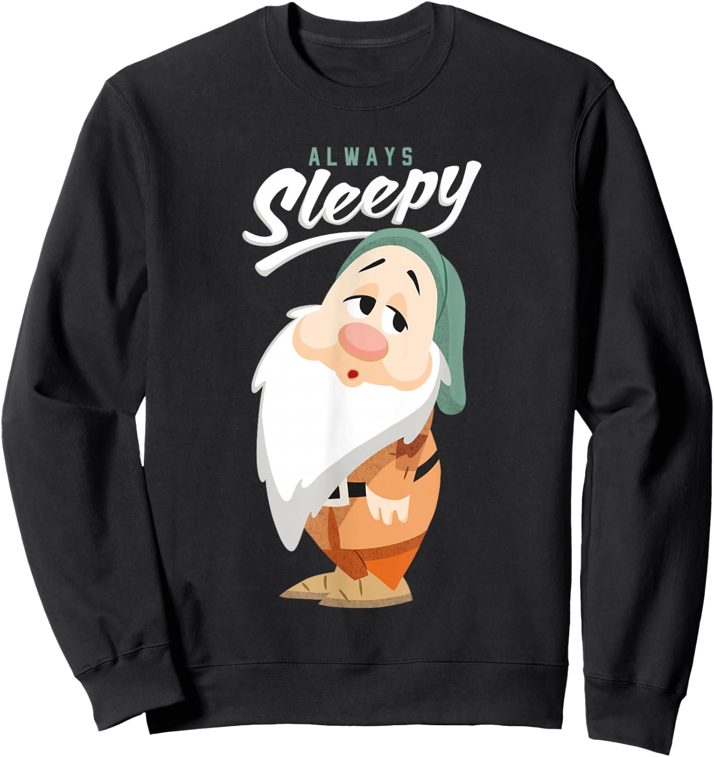 Disney Snow White and The Seven Dwarfs Always Sleepy Sweatshirt - Sweatshirt | Black