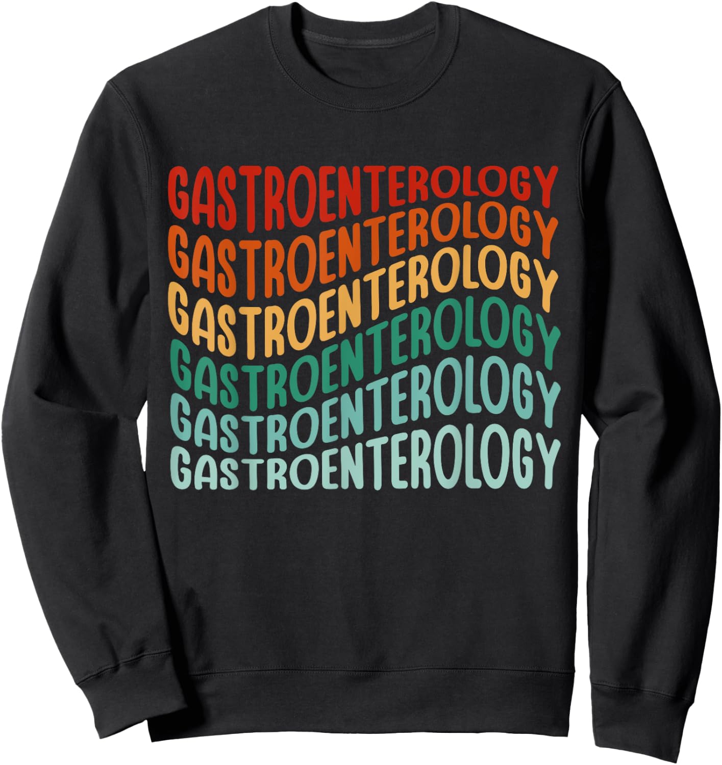Colonoscopy Gifts & Gastroenterologist Apparel Women's Retro Black Sweatshirt - Sweatshirt | Black