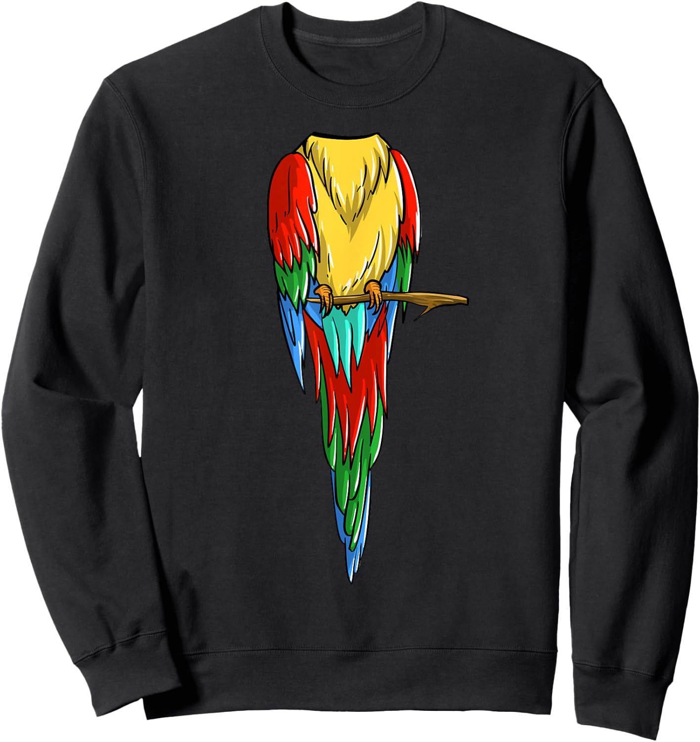 Cool Headless Parrot Halloween Costume | Funny Lazy DIY Gift Sweatshirt - Sweatshirt | Black