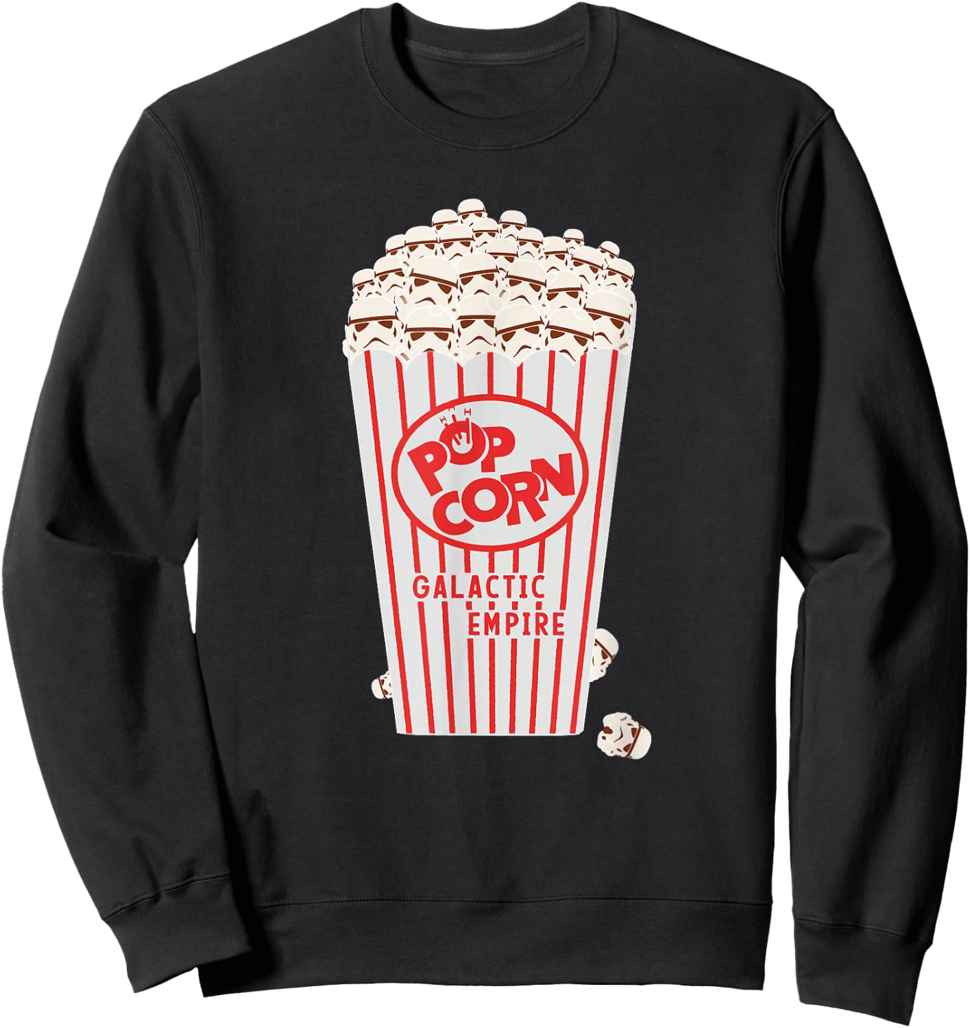 Star Wars Galactic Empire Stormtrooper Popcorn Sweatshirt - Sweatshirt | Black