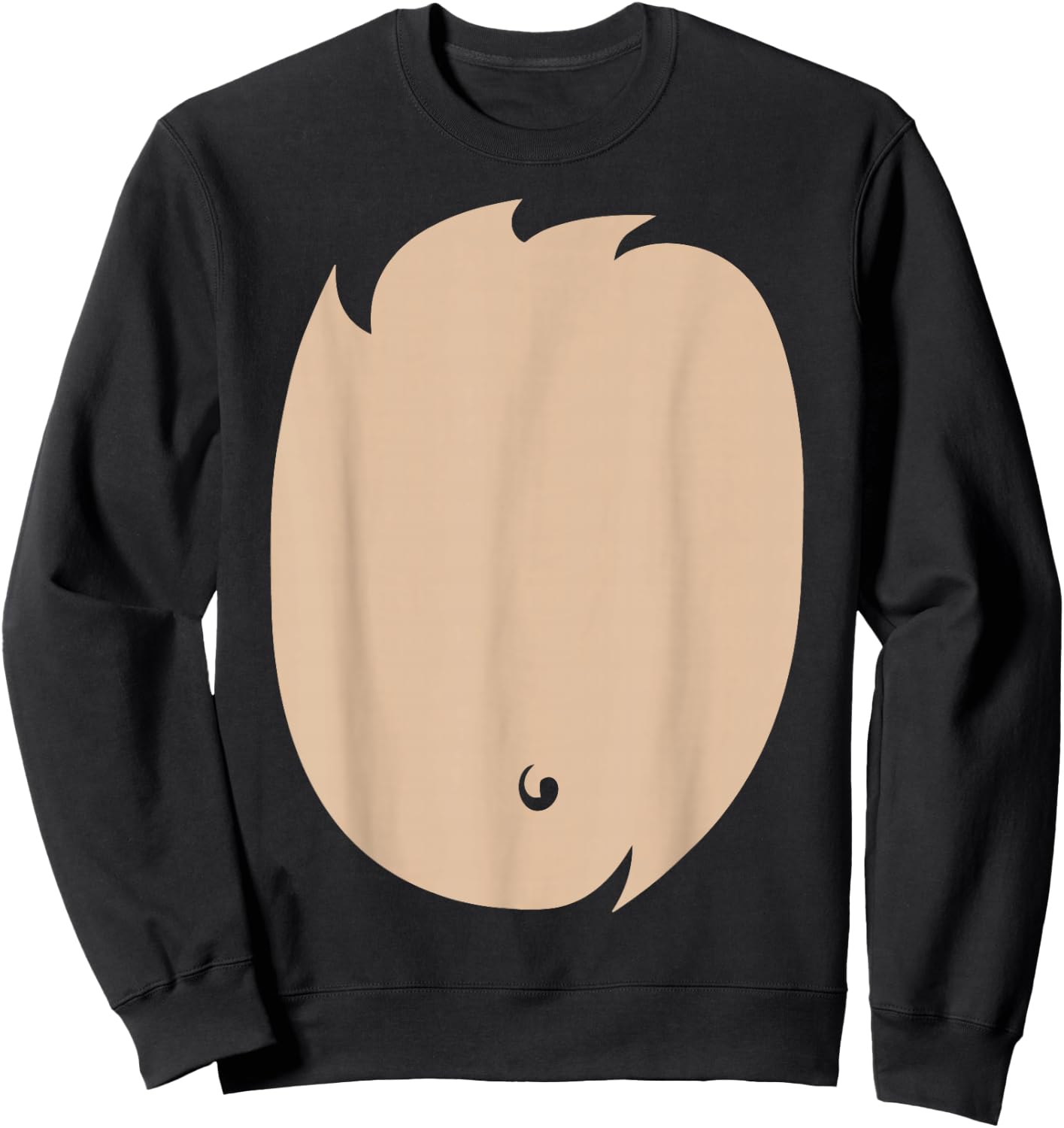 Deer Belly Shirt Cute Deer Costume DIY Halloween Costume Sweatshirt - Sweatshirt | Black