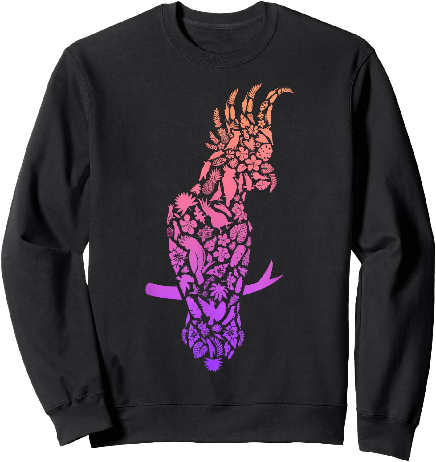 Cockatoo Bird Lover Women Girls Kids Cockatoo Parrot Sweatshirt - Sweatshirt | Black