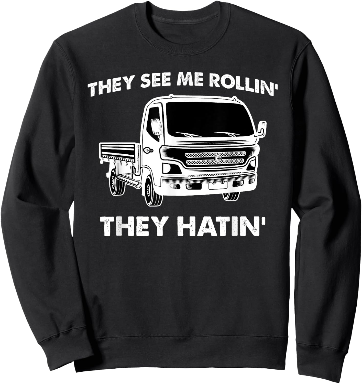 Japan Mini Truck Kei Car Cab Over Compact 4wd Off Road Truck Sweatshirt - Sweatshirt | Black