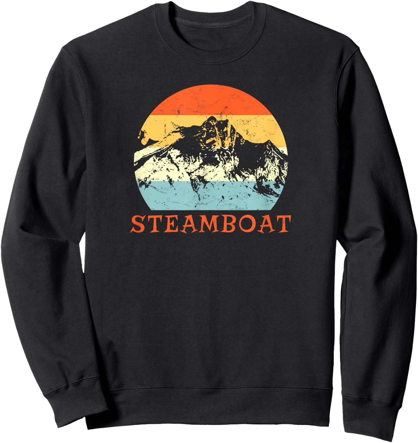 KULAWIND Steamboat Springs, Colorado Snow Ski & Outdoor Paradise - Black, Small Sweatshirt - Sweatshirt | Black
