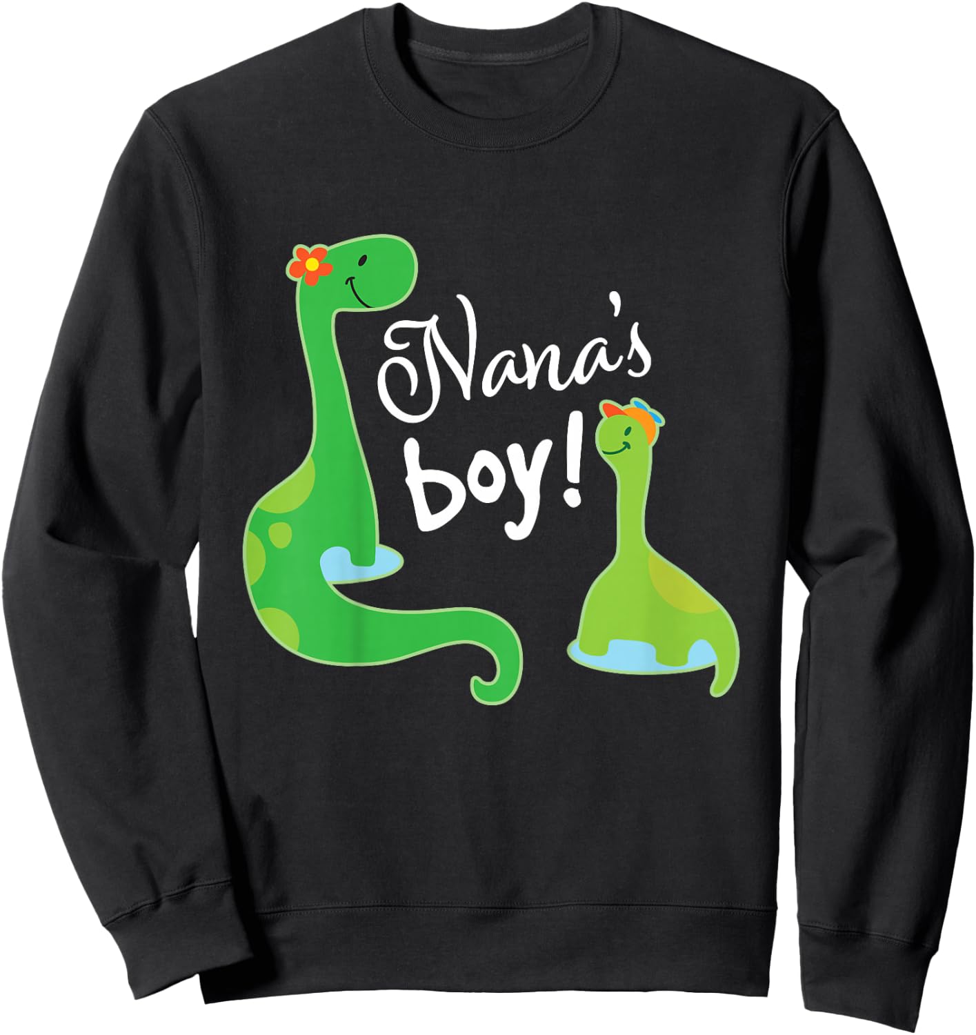 Nanas Boy Grandson Dinosaur Sweatshirt - Sweatshirt | Black