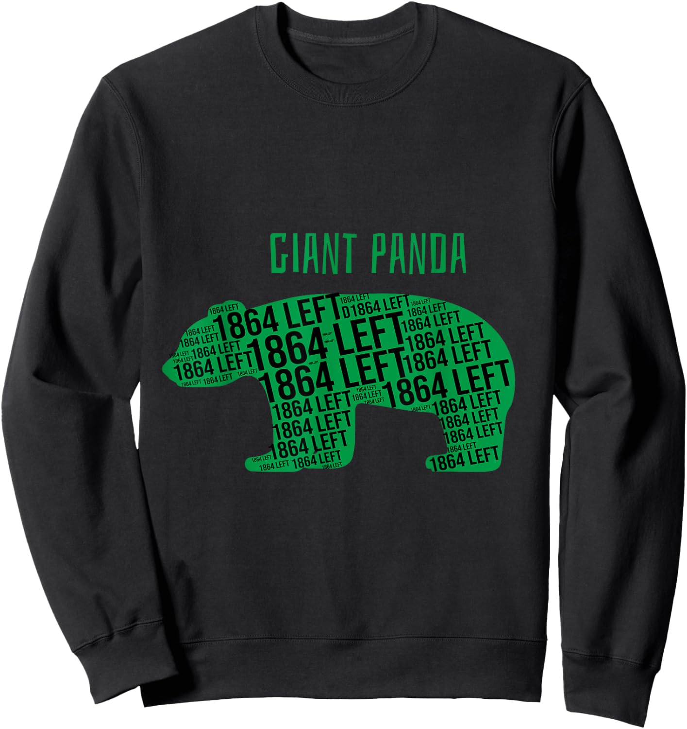 Endangered Species Animal - Giant Panda Sweatshirt - Sweatshirt | Black