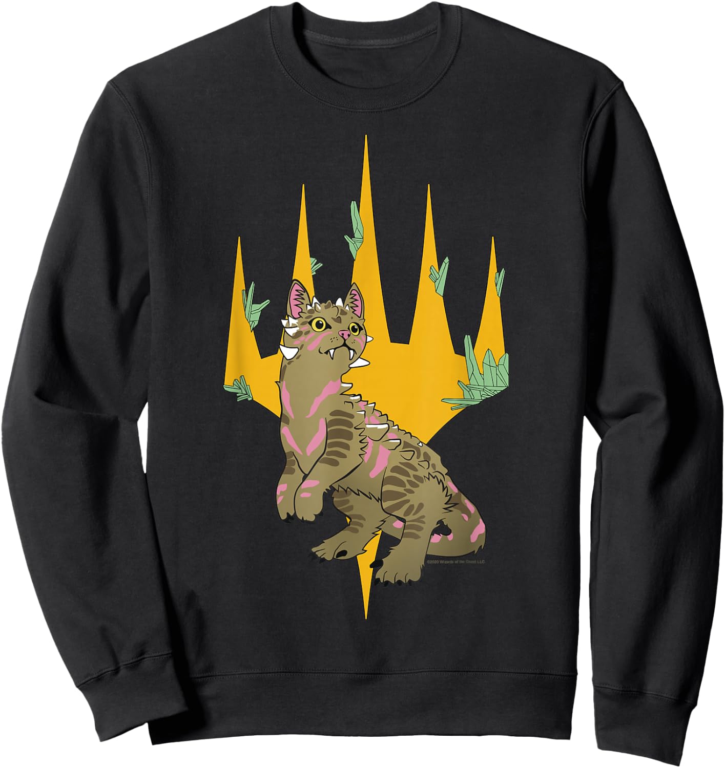Magic: The Gathering Dinosaur Cat Logo Sweatshirt - Sweatshirt | Black
