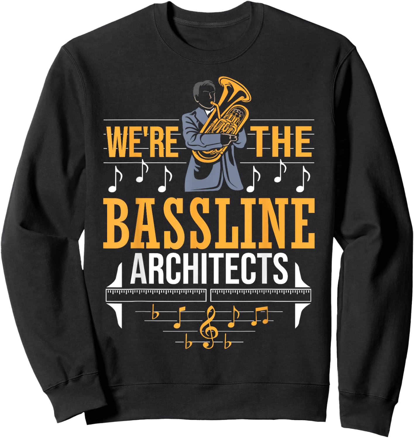 Euphoniumist Orchestra Marching Band Brass Horn Euphonium Sweatshirt - Sweatshirt | Black