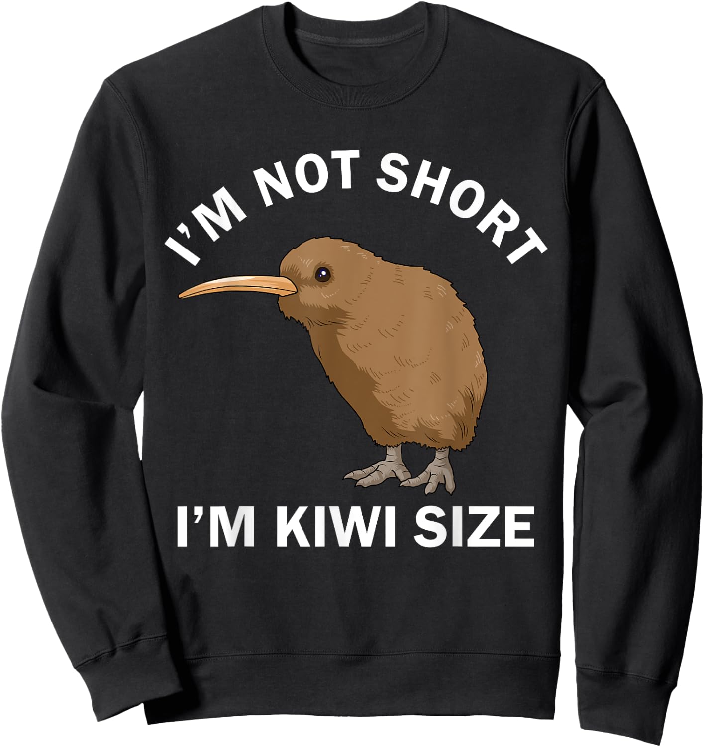 Funny Kiwi Shirt Women Kawaii Kiwi Bird Gifts New Zealand Sweatshirt - Sweatshirt | Black