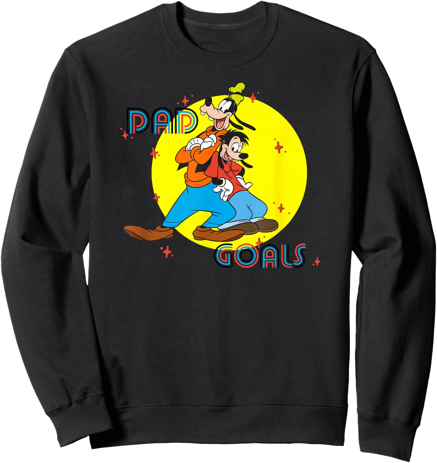 Disney Father's Day Goofy and Max Sweatshirt - Sweatshirt | Black