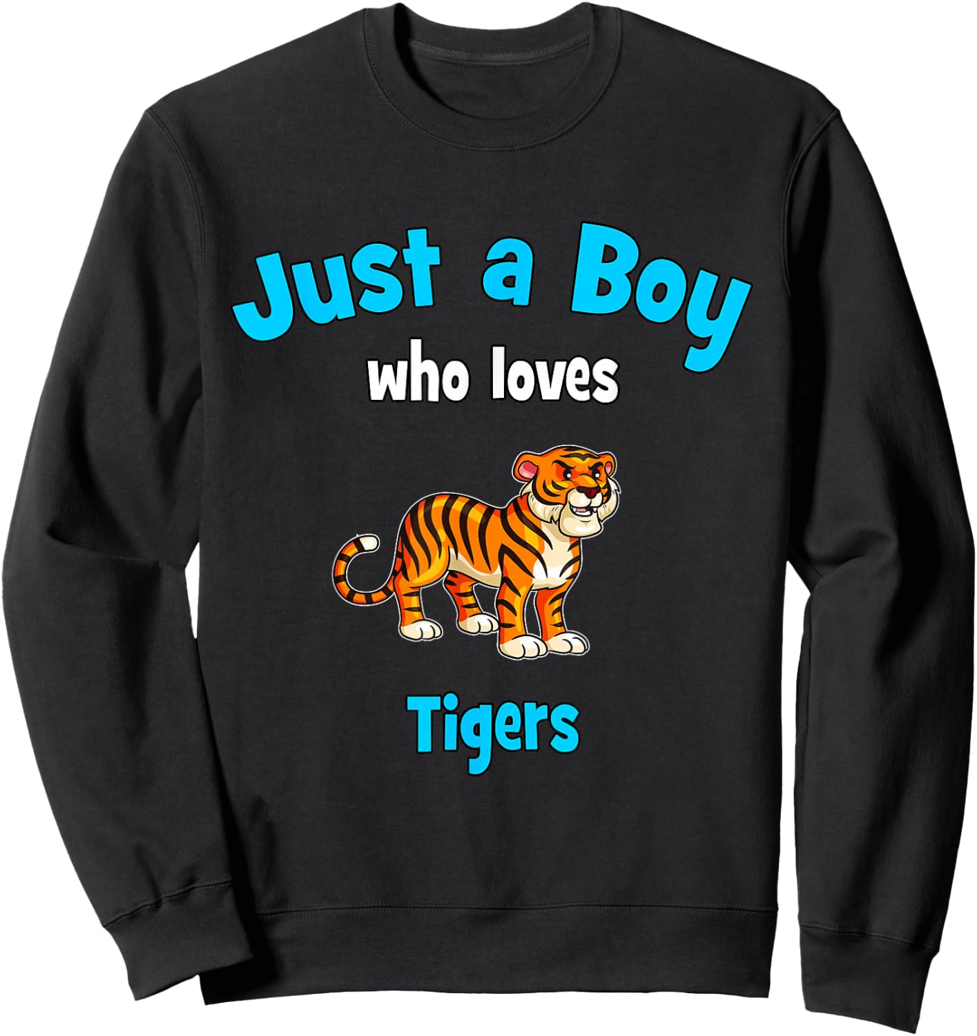 Tiger Shirt for Boys | Kids Tiger Sweatshirt - Sweatshirt | Black