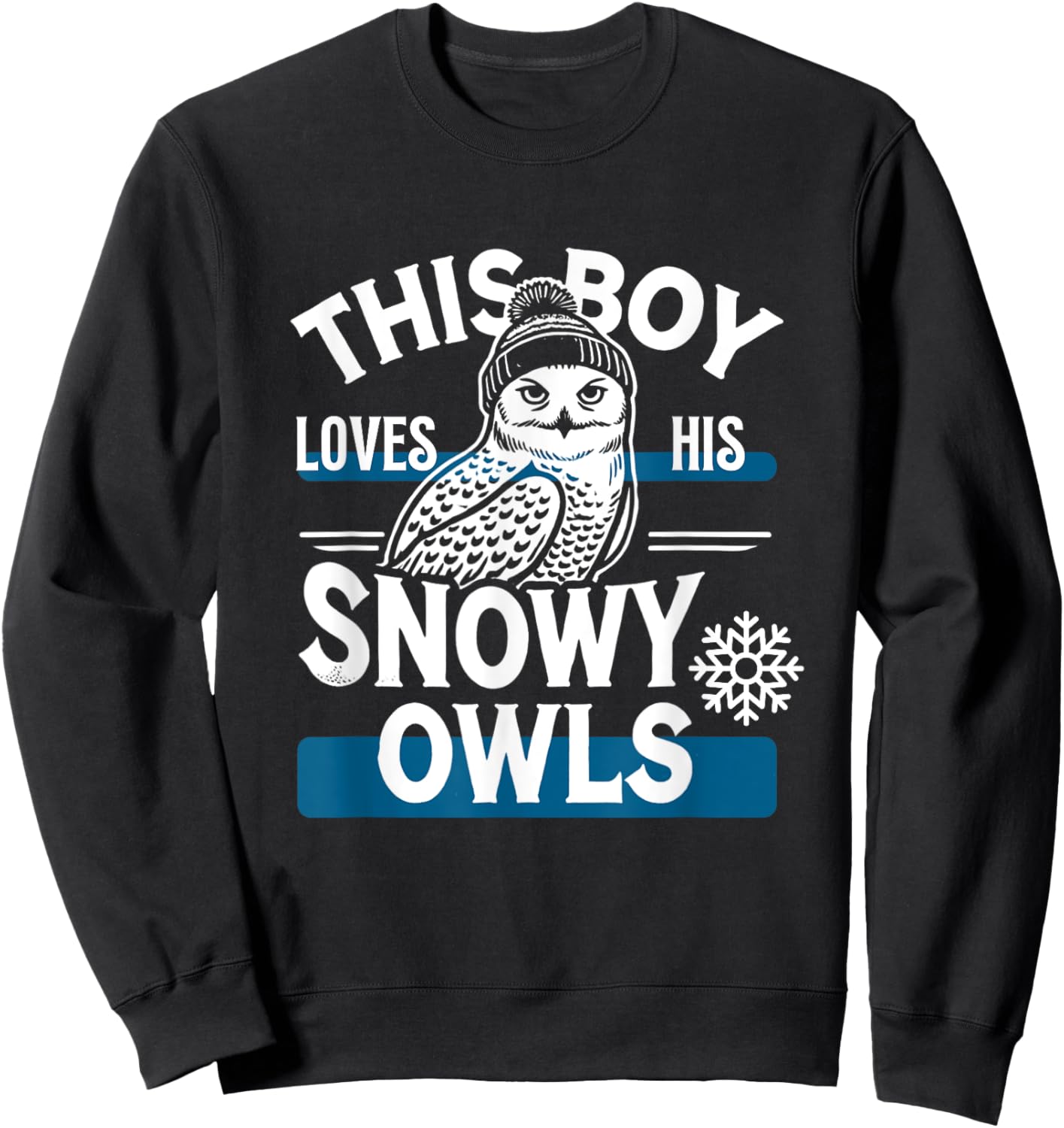 Snowy Owl Boys Snowy Owl Lover Snowy Owls Sweatshirt - Sweatshirt | Black