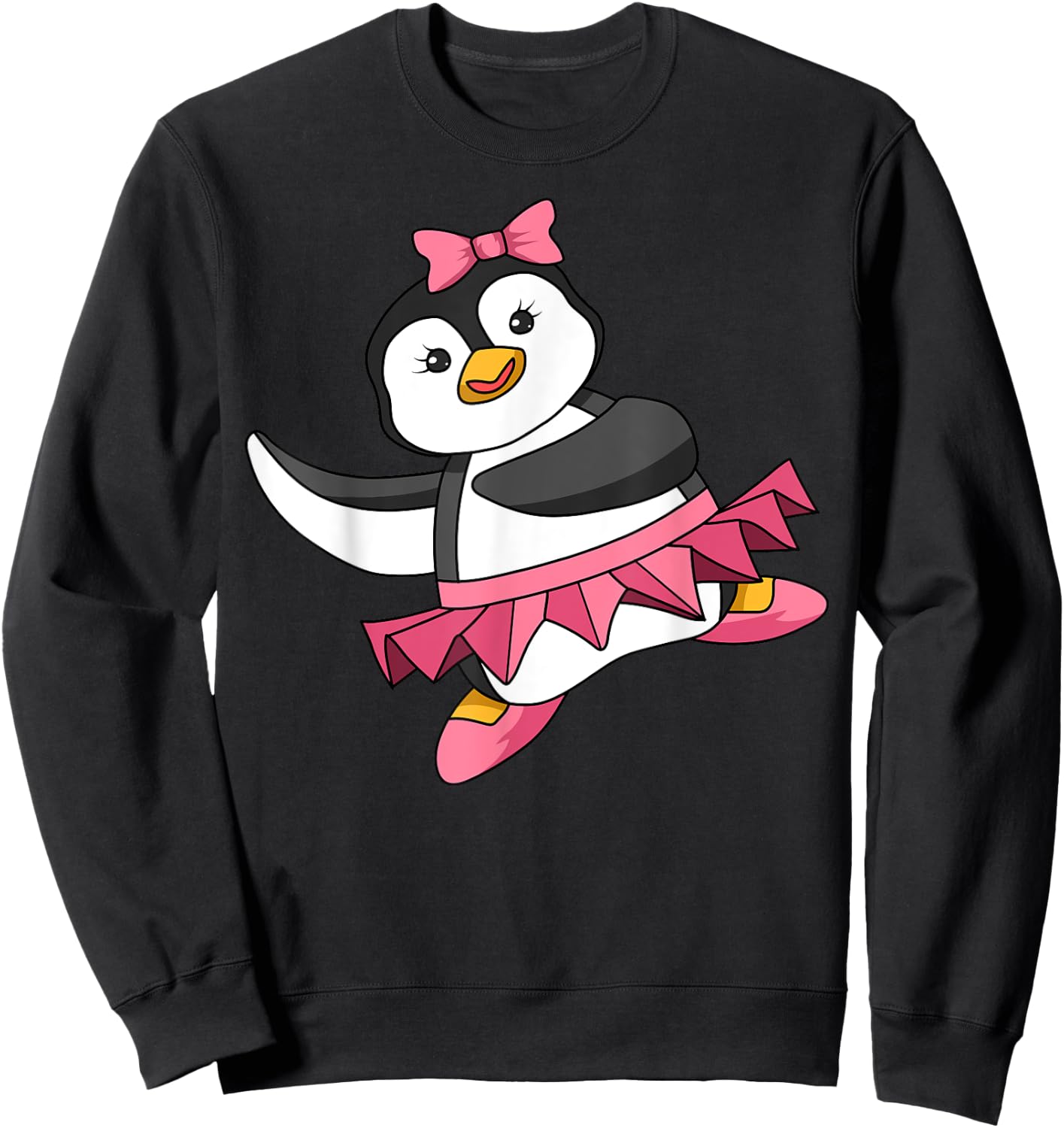 Penguin Ballerina Dance Ballet Dancer Flightless Bird Lover Sweatshirt - Sweatshirt | Black
